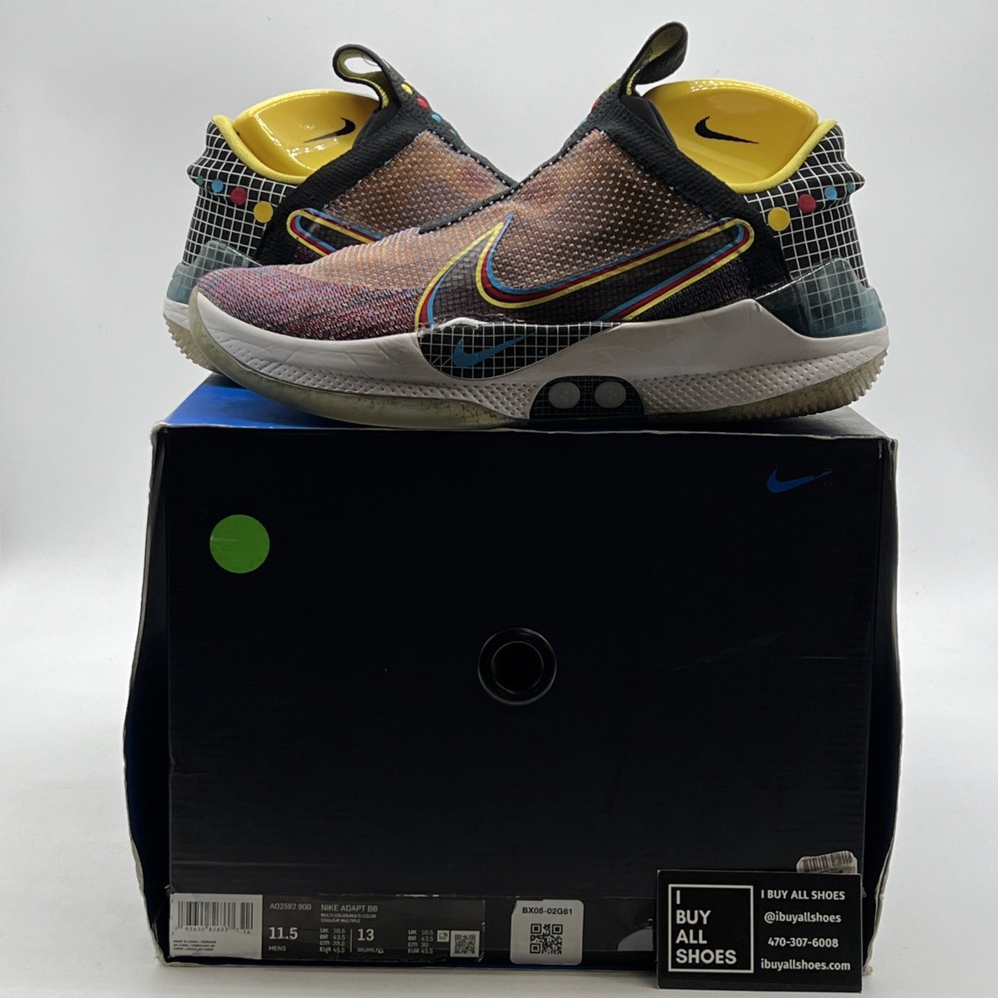 Size 11.5 - Nike Adapt BB Multi-Color (AO2582-900)