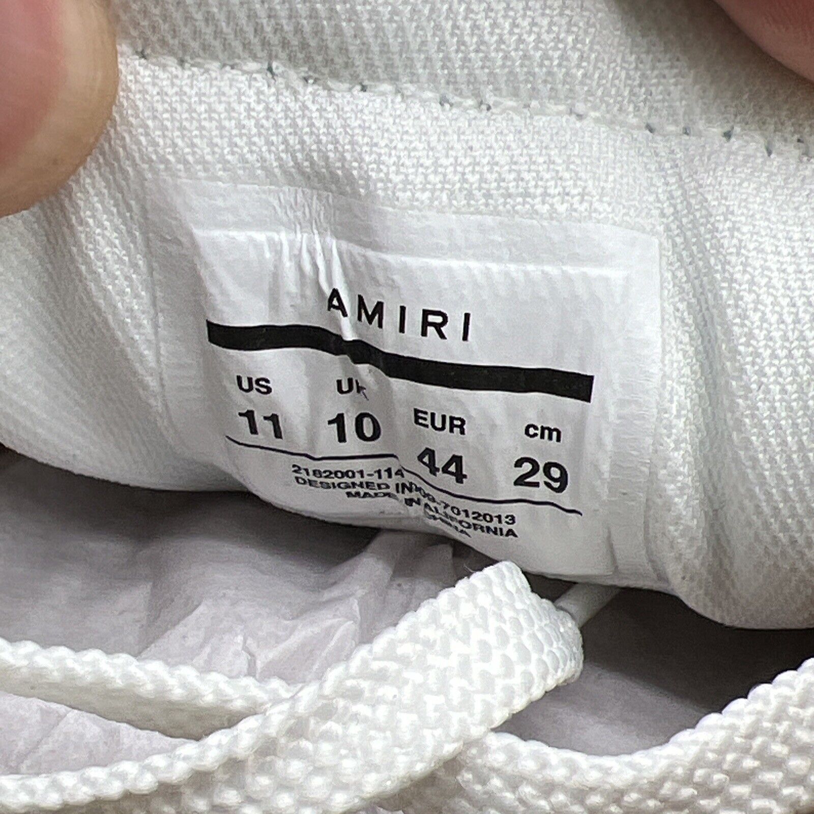 Size 11 - Amiri Skel Top Low 'Tan' Sneakers