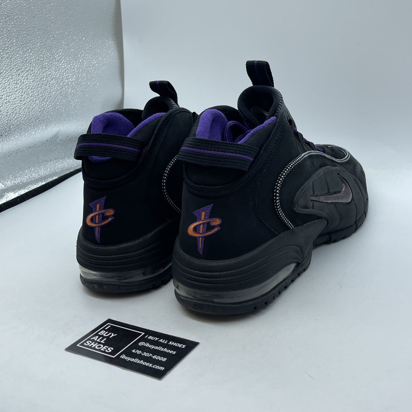 Size 13 - Nike Air Max Penny Phoenix Suns Purple Black Suede (311089-002)