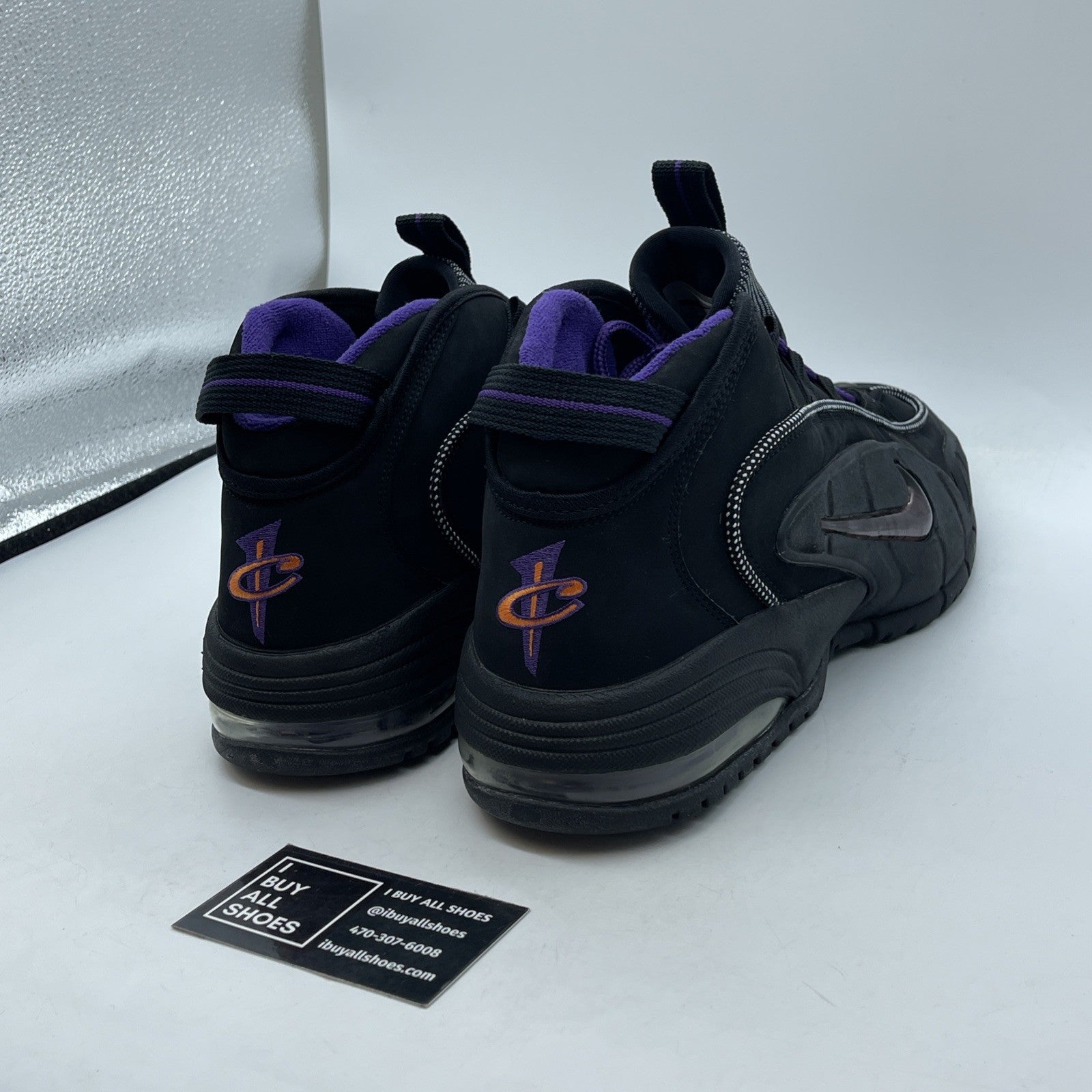 Size 13 - Nike Air Max Penny Phoenix Suns Purple Black Suede (311089-002)
