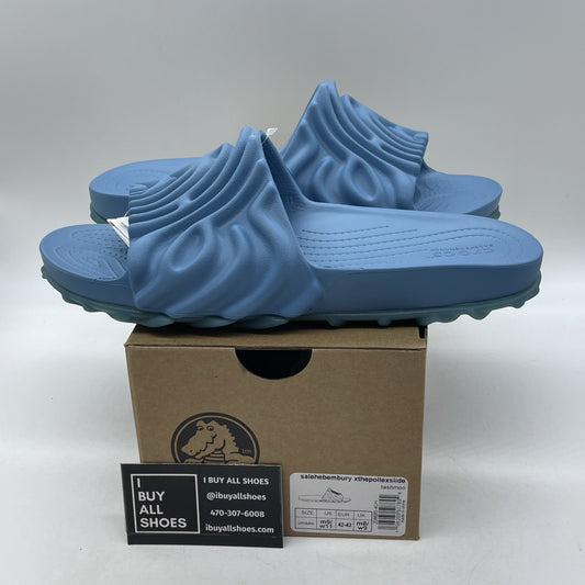 Size 11 - SALEHE BEMBURY X POLLEX SLIDES Blue Rubber (208685-4OH)