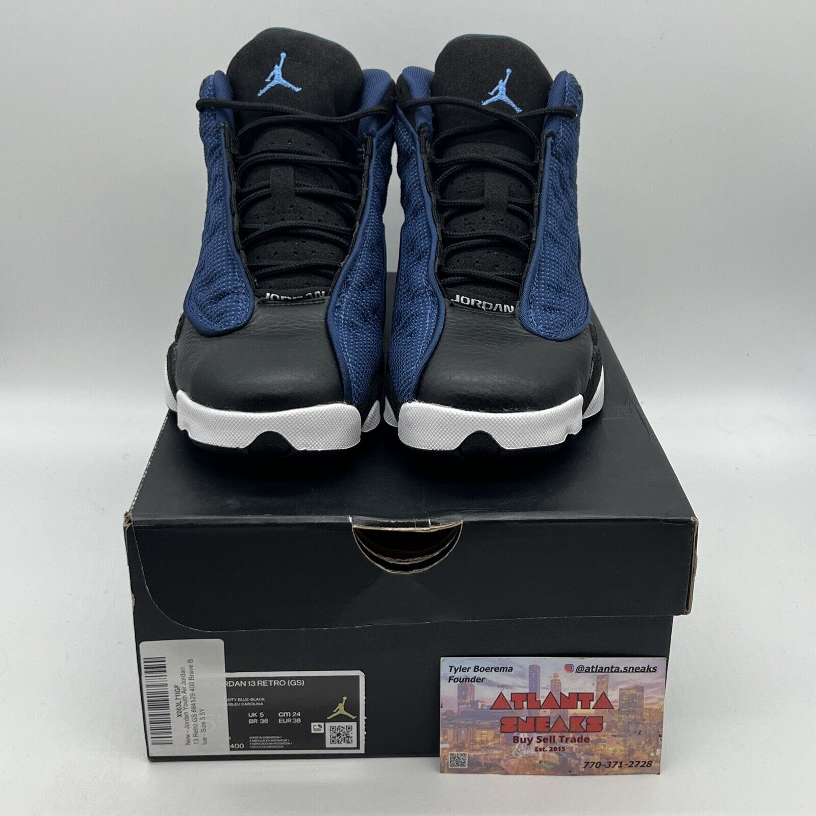 Size 5.5Y- Jordan 13 Navy 2022 Brand New Og All