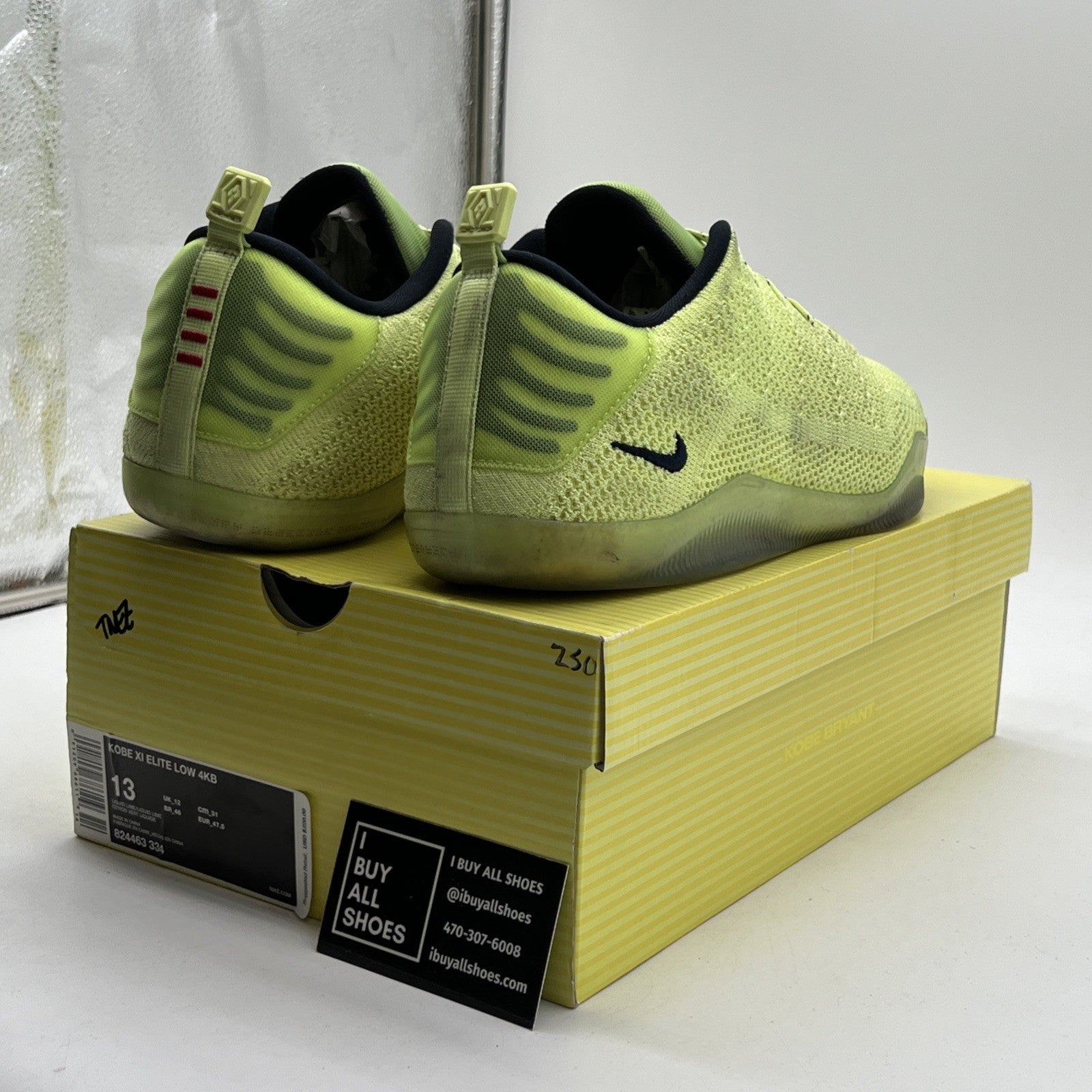 Size 13 - Nike Kobe 11 Elite 4KB Low Ghost of Christmas Past (824463-334)