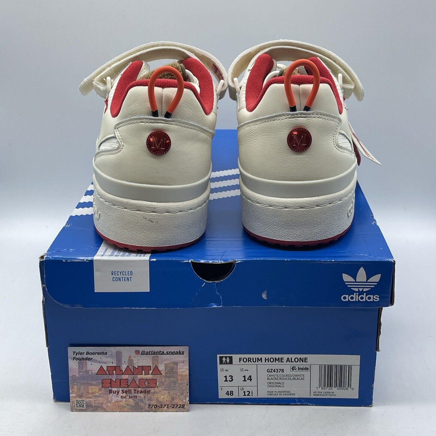 Size 13 - adidas Home Alone x Forum Low Red Tan White Suede Leather (GZ4378)