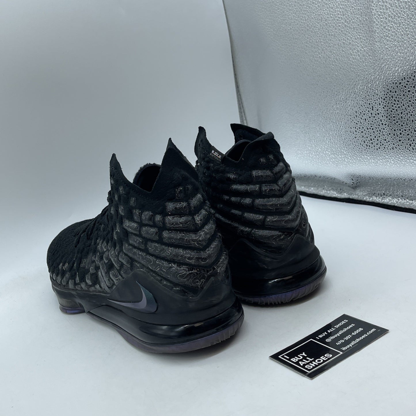 Size 12 - Nike LeBron 17 Currency Black White Suede (BQ3177-001)