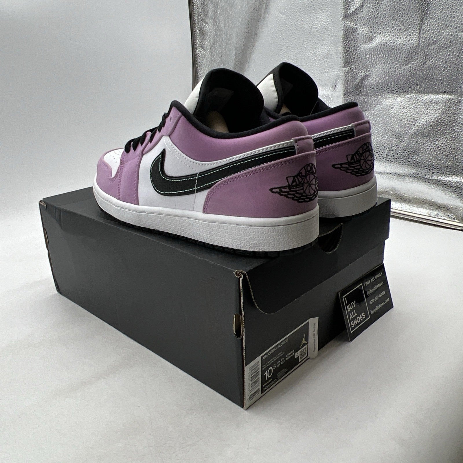 Size 10.5 - Air Jordan 1 SE Low Violet Shock (CK3022-503)