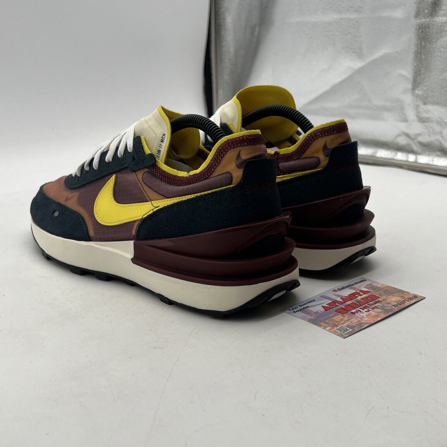 Size 9 - Nike Waffle One SE Dark Beetroot Yellow Strike (DD8014-600)