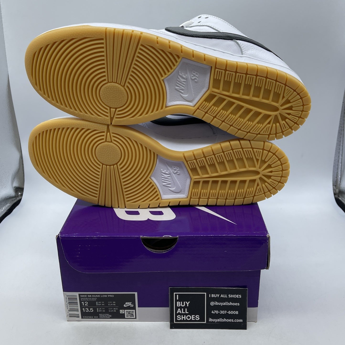 Size 12 - Nike SB Dunk Low White Gum (CD2563-101)