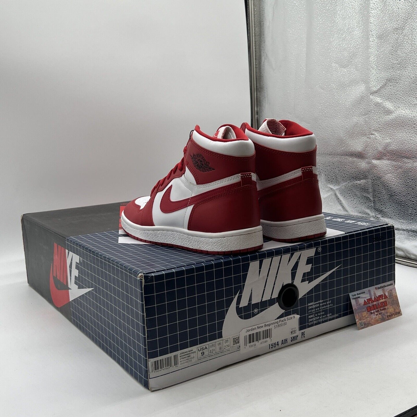 Size 9 - Air Jordan 1 Retro '85 OG High New Beginnings Red White (CQ4921-601)