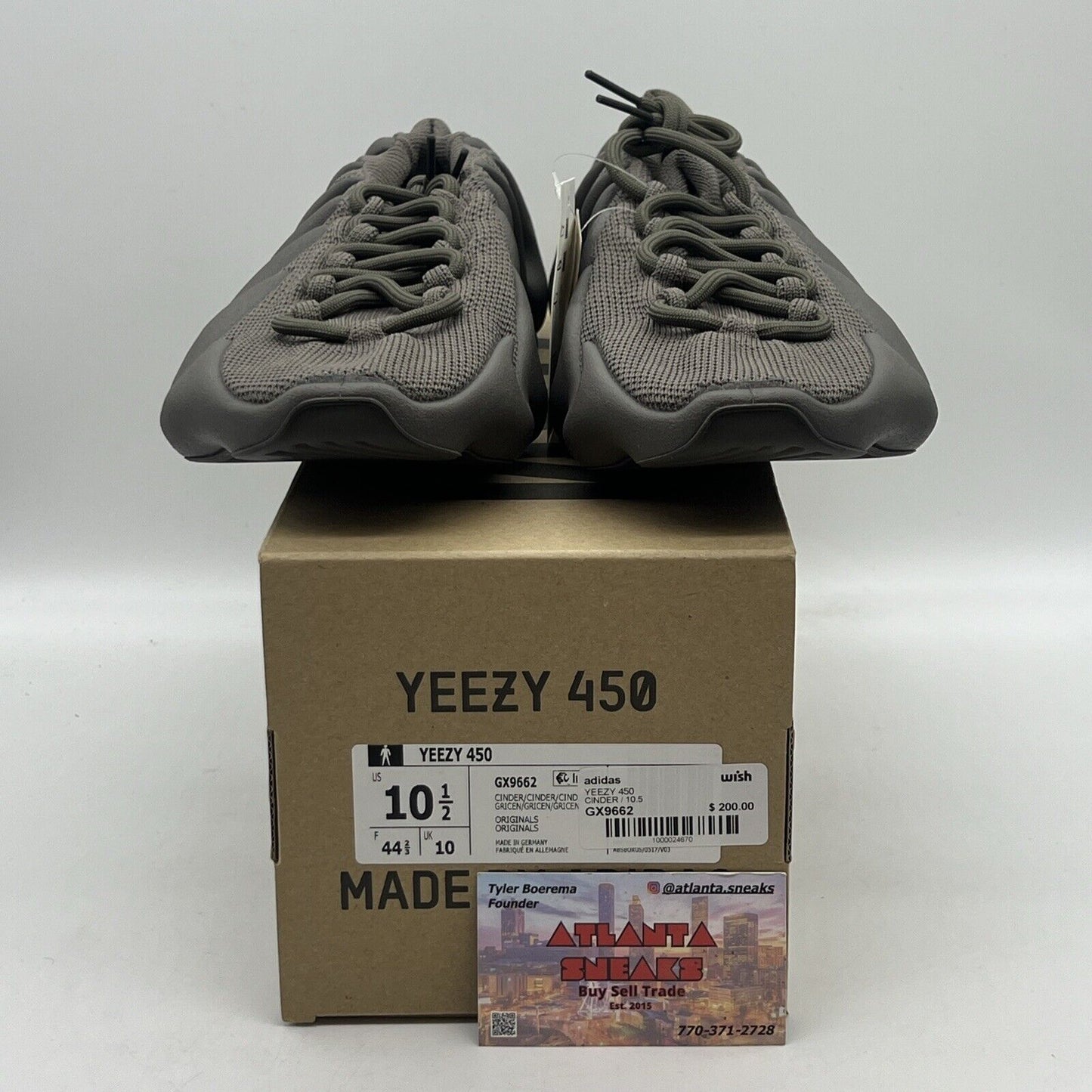 Size 10.5 - adidas Yeezy 450 Cinder Brand New Og All