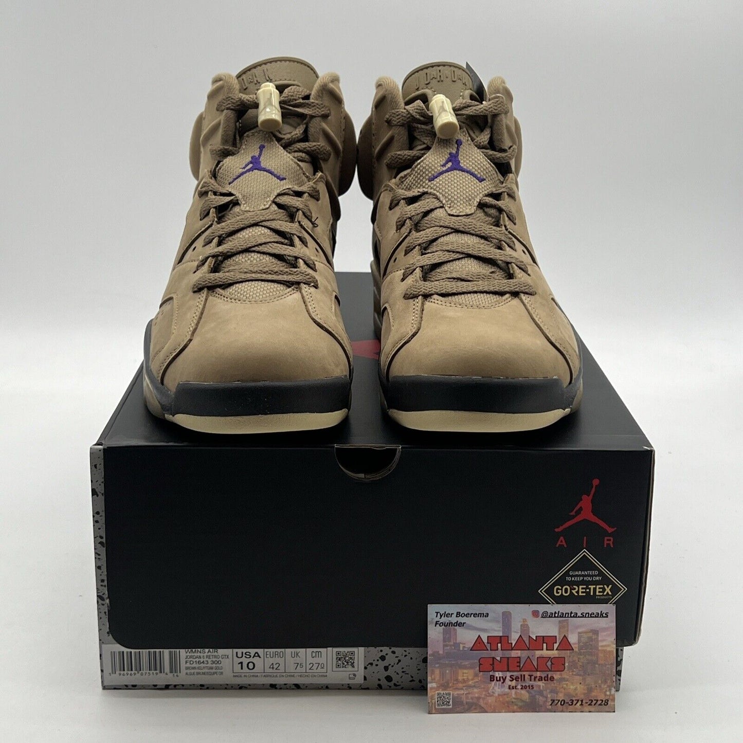 Size 10W - Air Jordan 6 Retro GORE-TEX Brown Kelp (FD1643-300)