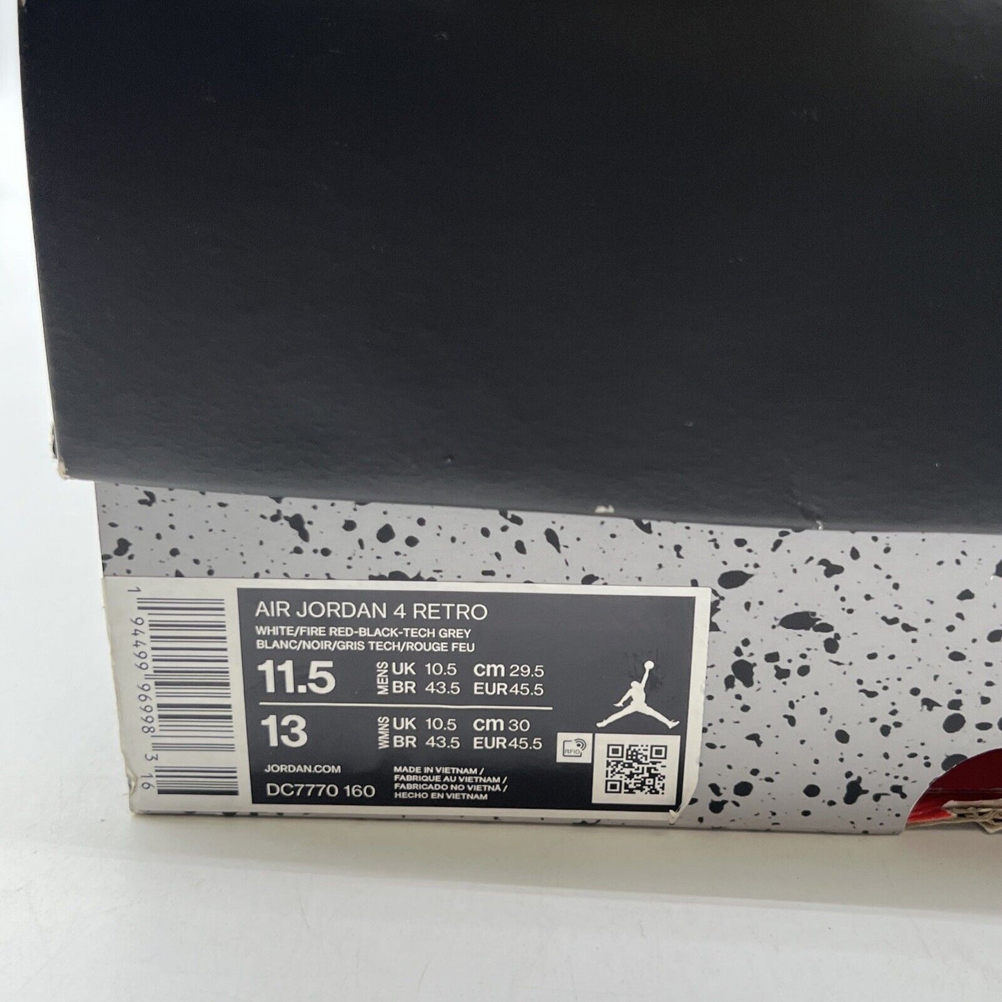 Size 11.5 - Air Jordan 4 Retro OG Mid Fire Red (DC7770-160)