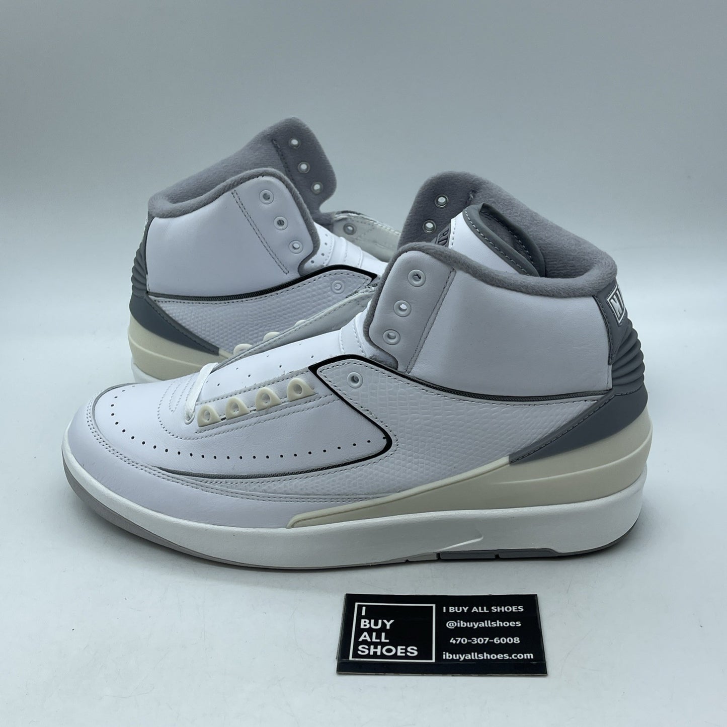 Size 11 - Air Jordan 2 Retro White Cement Grey Leather (DR8884-100)