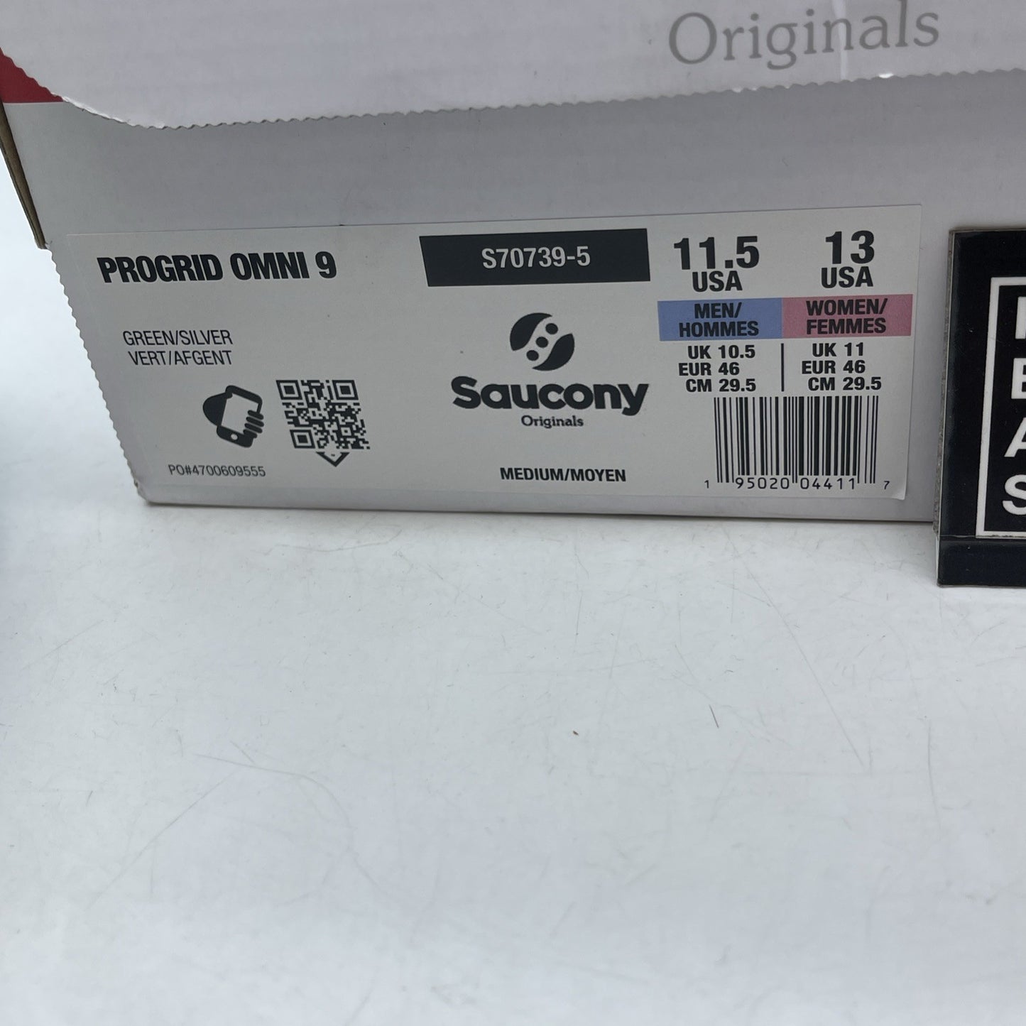 Size 11.5 - Saucony Progrid Omni 9 OG Green Silver (S70739-5)