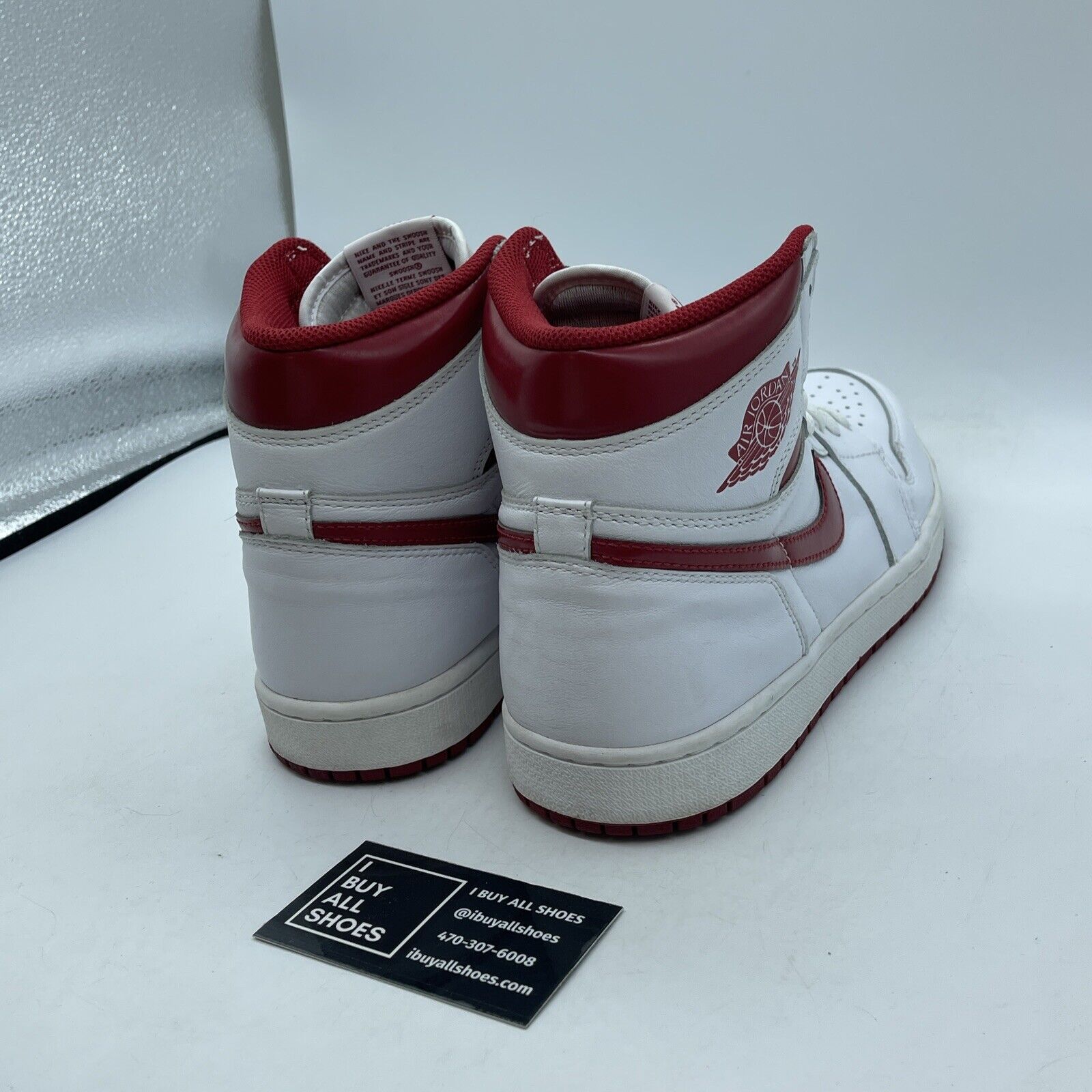 Size 10 - Air Jordan 1 Retro OG High Metallic Red White Leather (555088-103)
