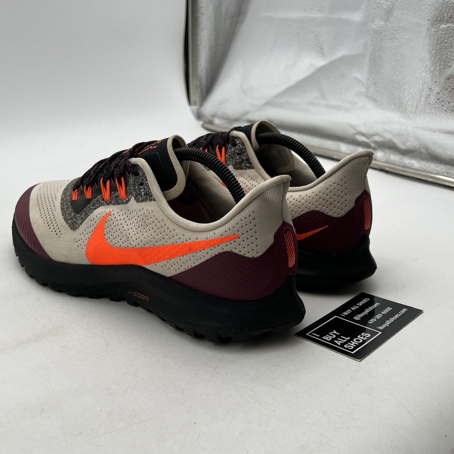 Size 10.5 - Nike Air Zoom Pegasus 36 Trail Light Orewood Crimson (CU4842-100)