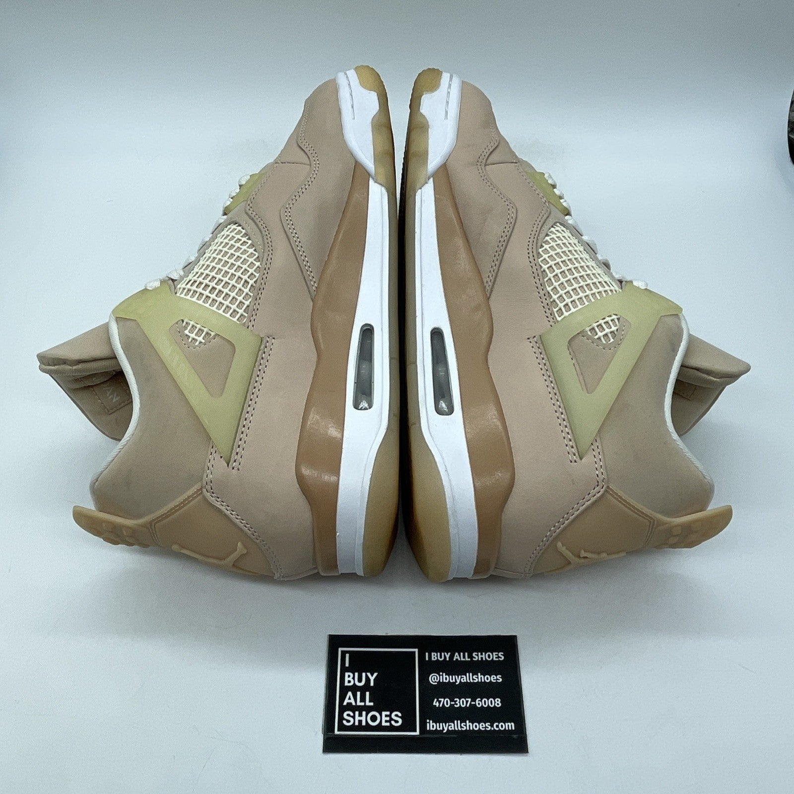 Size 11.5W - Air Jordan 4 Retro Shimmer Pink Silver Suede Leather (DJ0675-200)