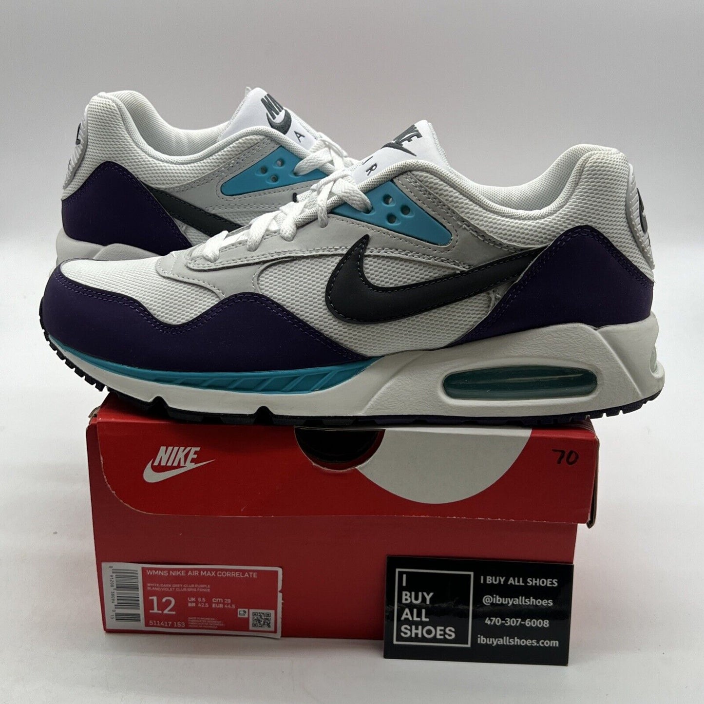 Size 12 - Nike Air Max Correlate Club Purple W (511417-153)