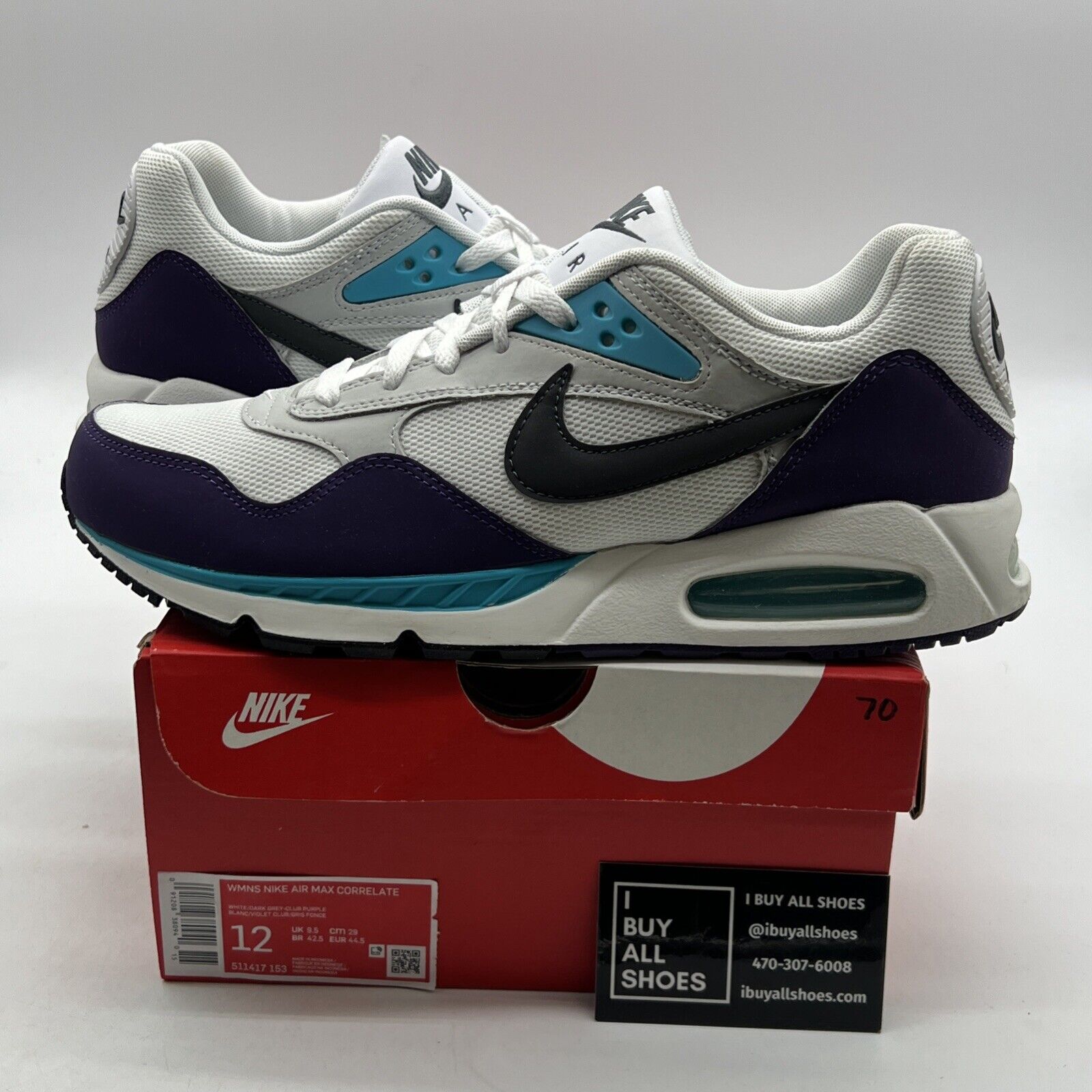 Size 12 - Nike Air Max Correlate Club Purple W (511417-153)