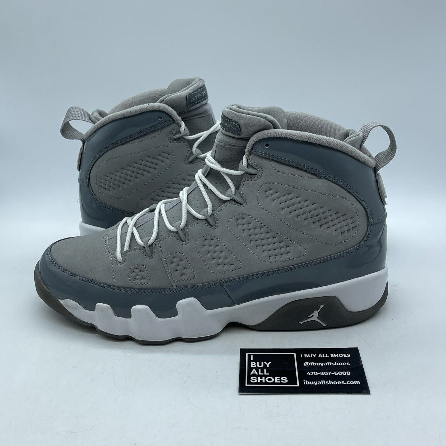 Size 10 - Air Jordan 9 Retro 2012 Cool Grey White Leather (314996-330)
