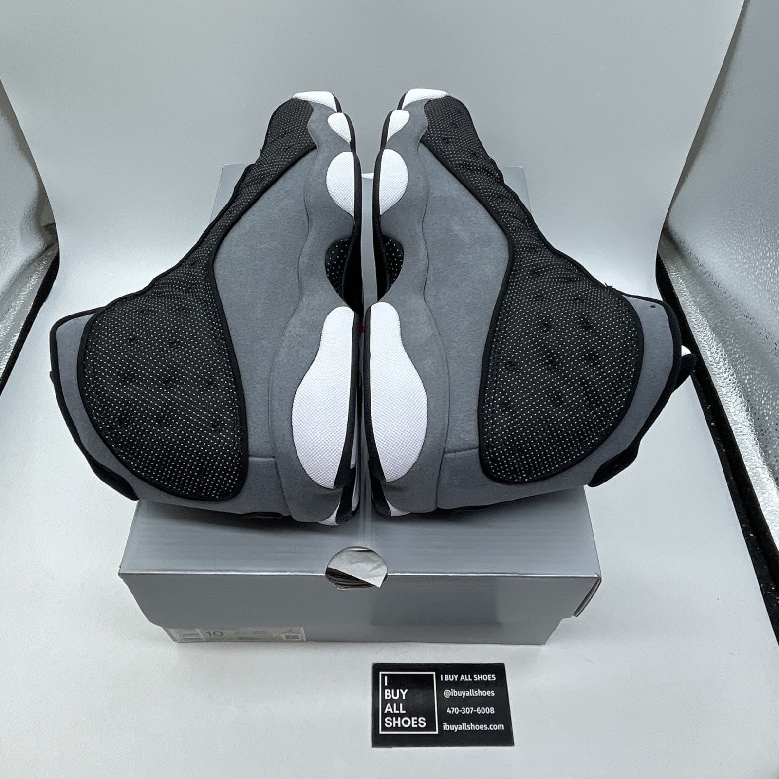 Size 10 - Air Jordan 13 Retro Black Flint Grey Suede Leather (DJ5982-060)