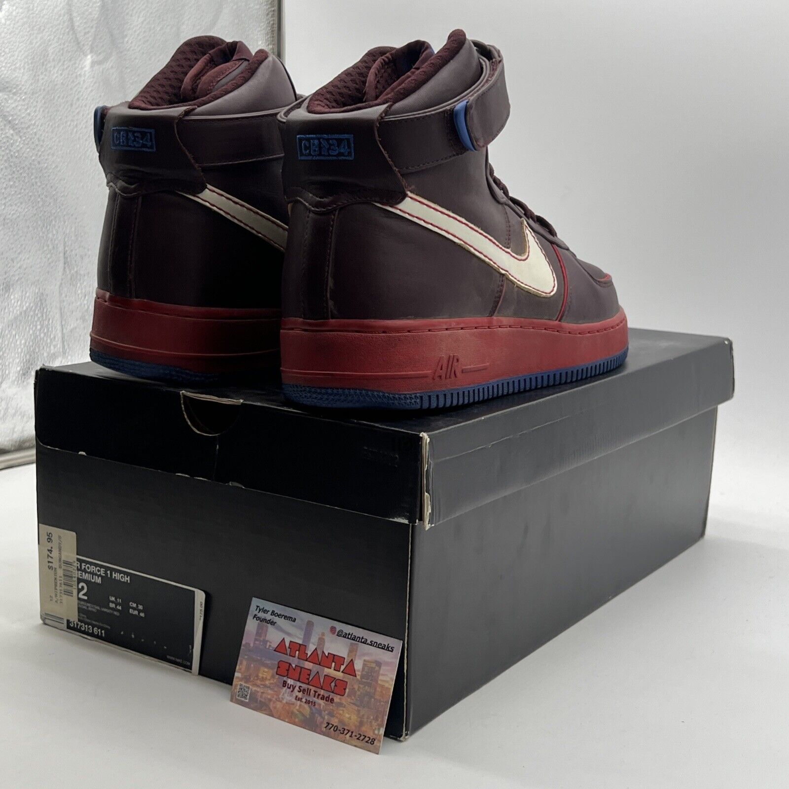 Size 12 - Nike Air Force 1 Premium High Barkley Pack (317313-611)