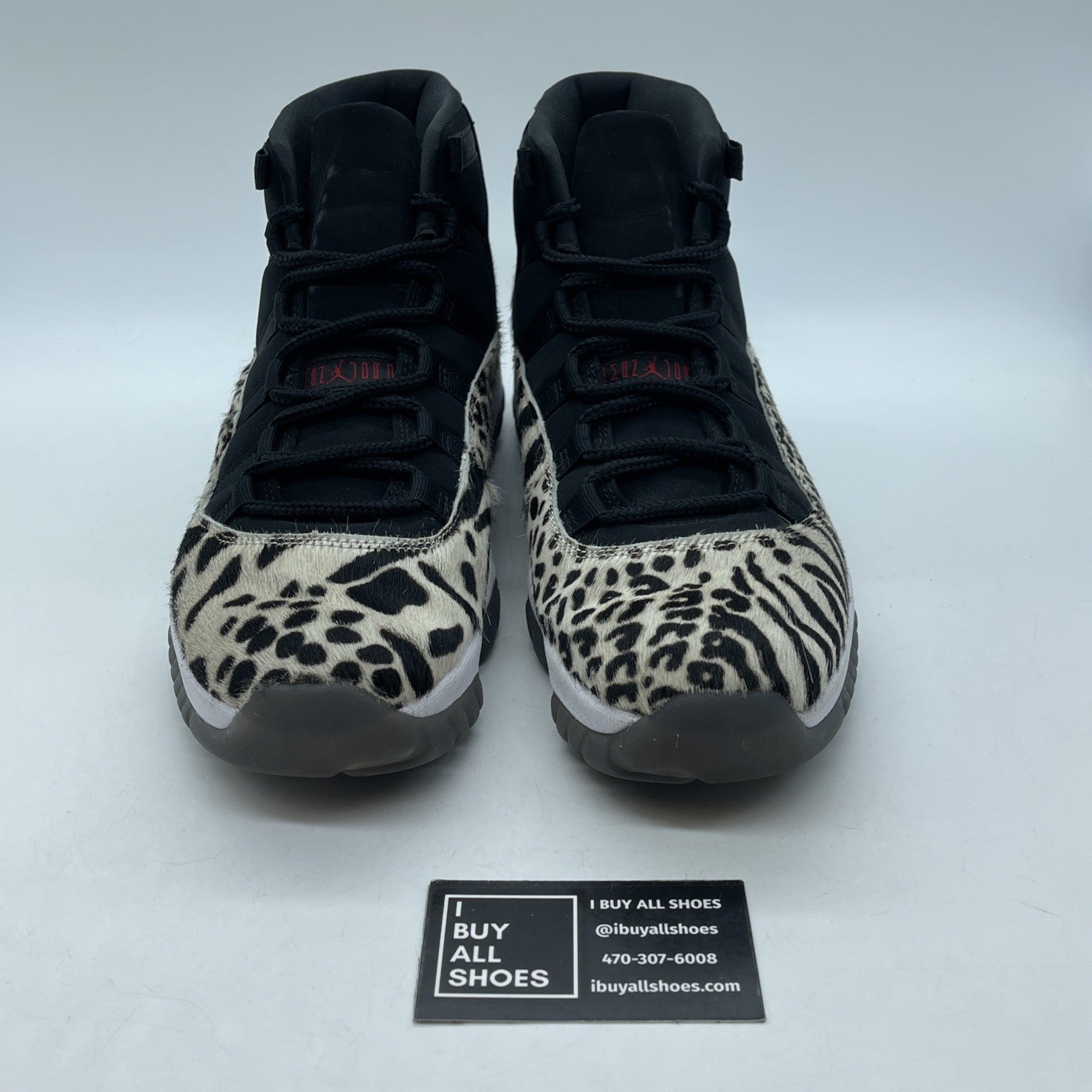 Size 12W- Air Jordan 11 Retro Animal Instinct Black White Suede (AR0715-010)
