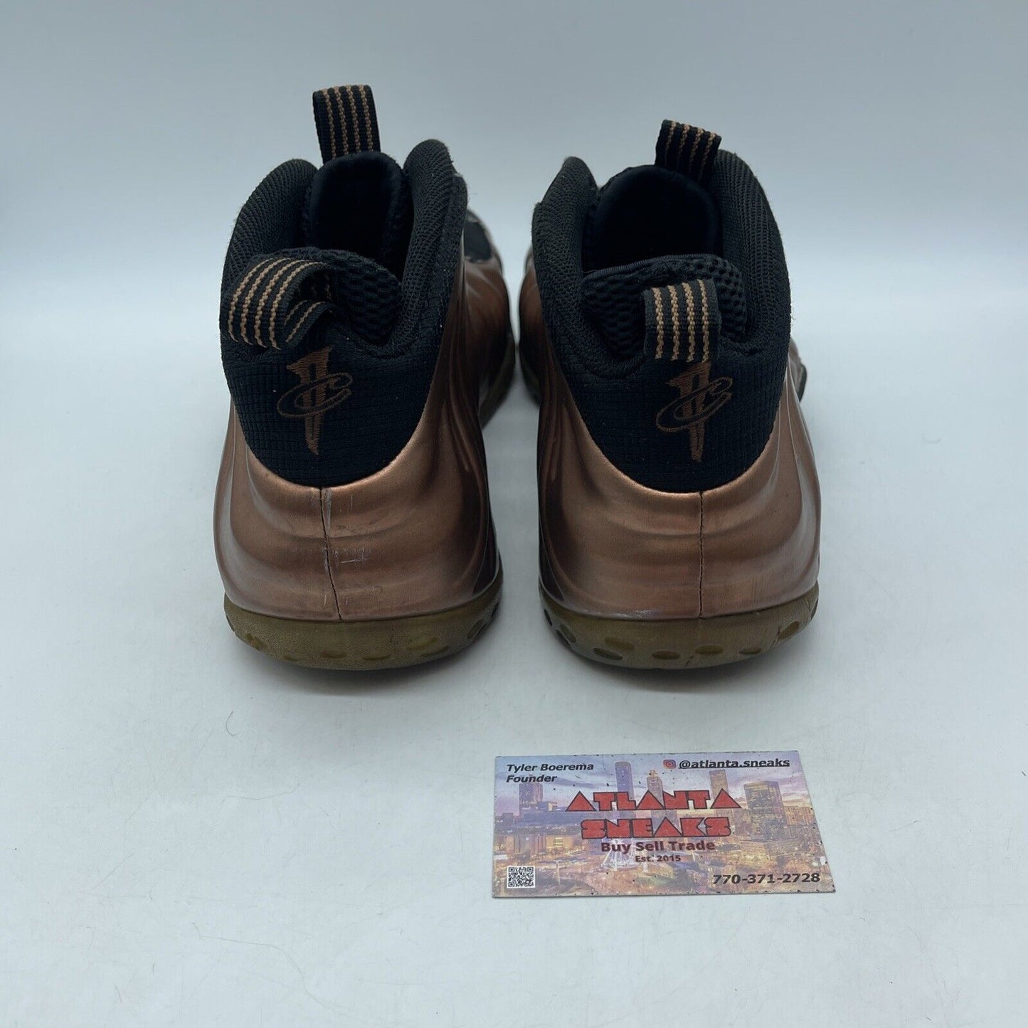 Size 11 - Nike Air Foamposite One Dirty Copper Leather Black Suede (314996-081)