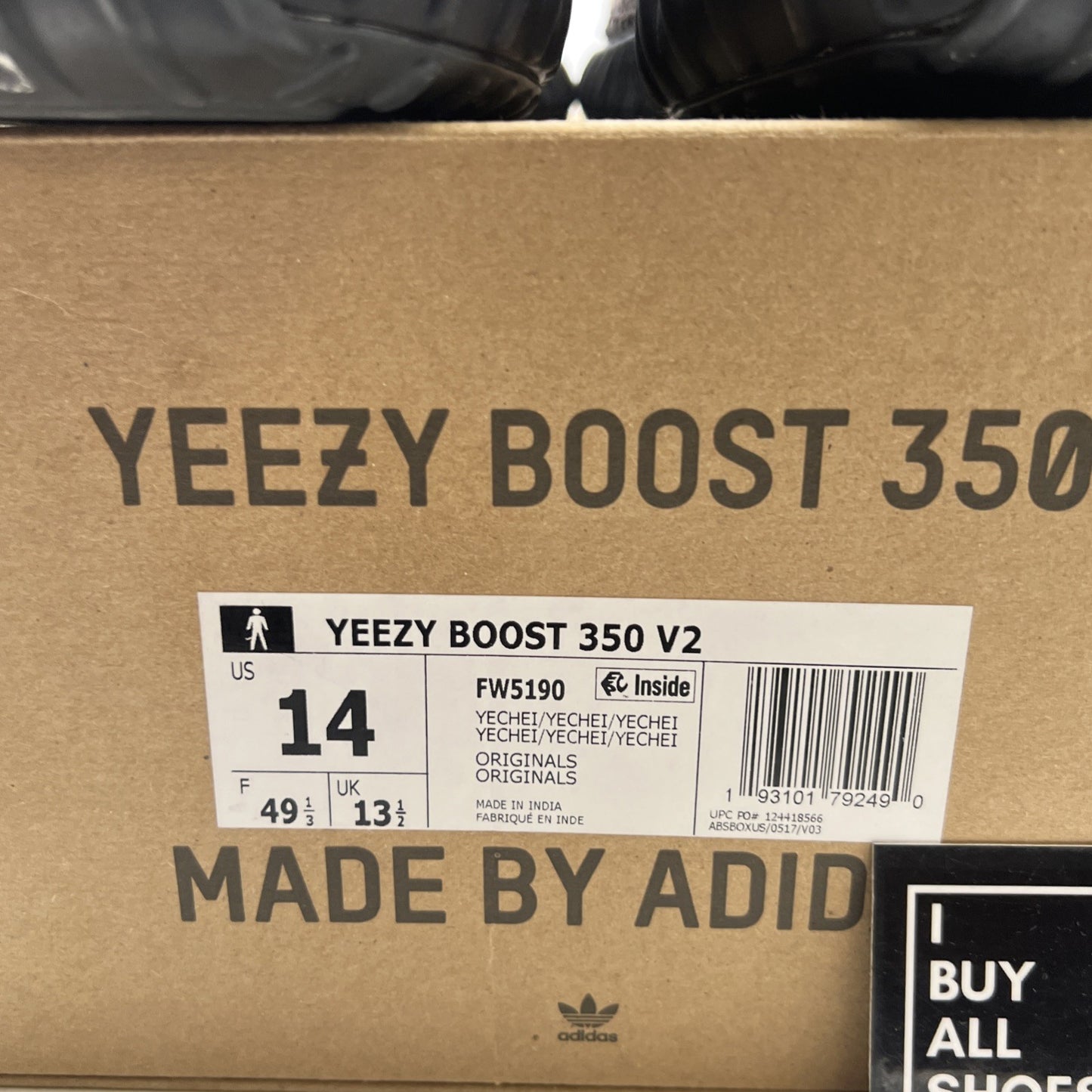 Size 14 - adidas Yeezy Boost 350 V2 Yecheil Non-Reflective (FW5190)
