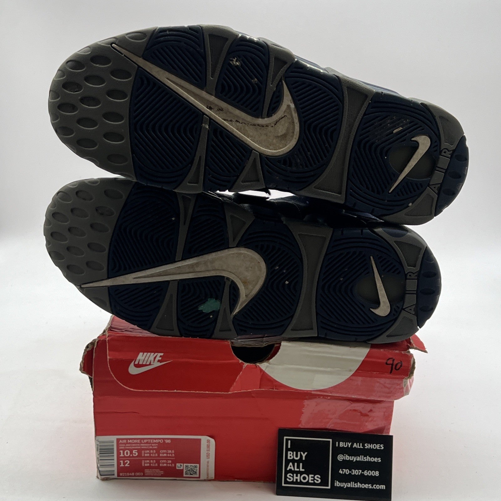 Size 10.5 - Nike Air More Uptempo Georgetown (921948-003)