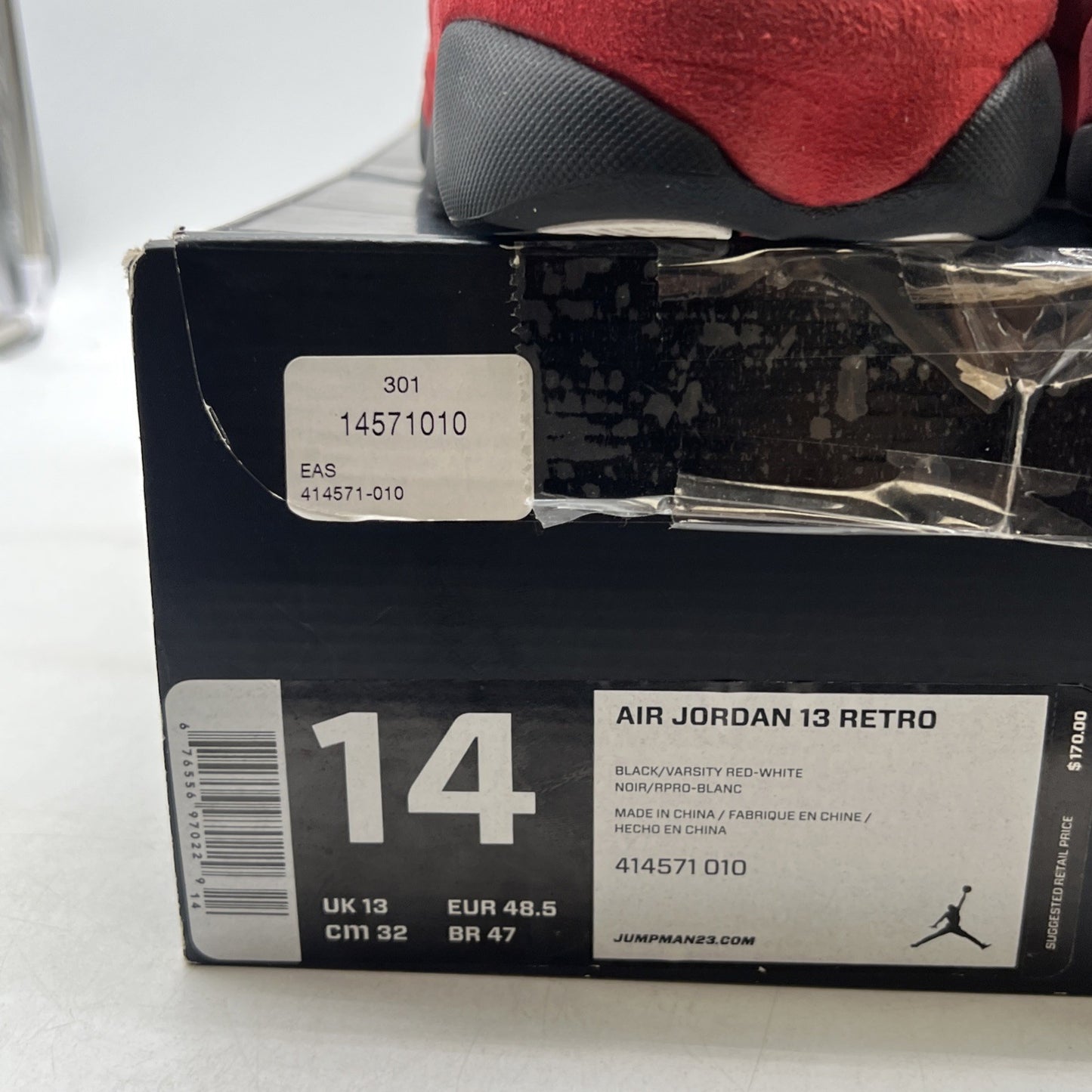 Size 14 - Air Jordan 13 Retro 2013 Bred (414571-010)