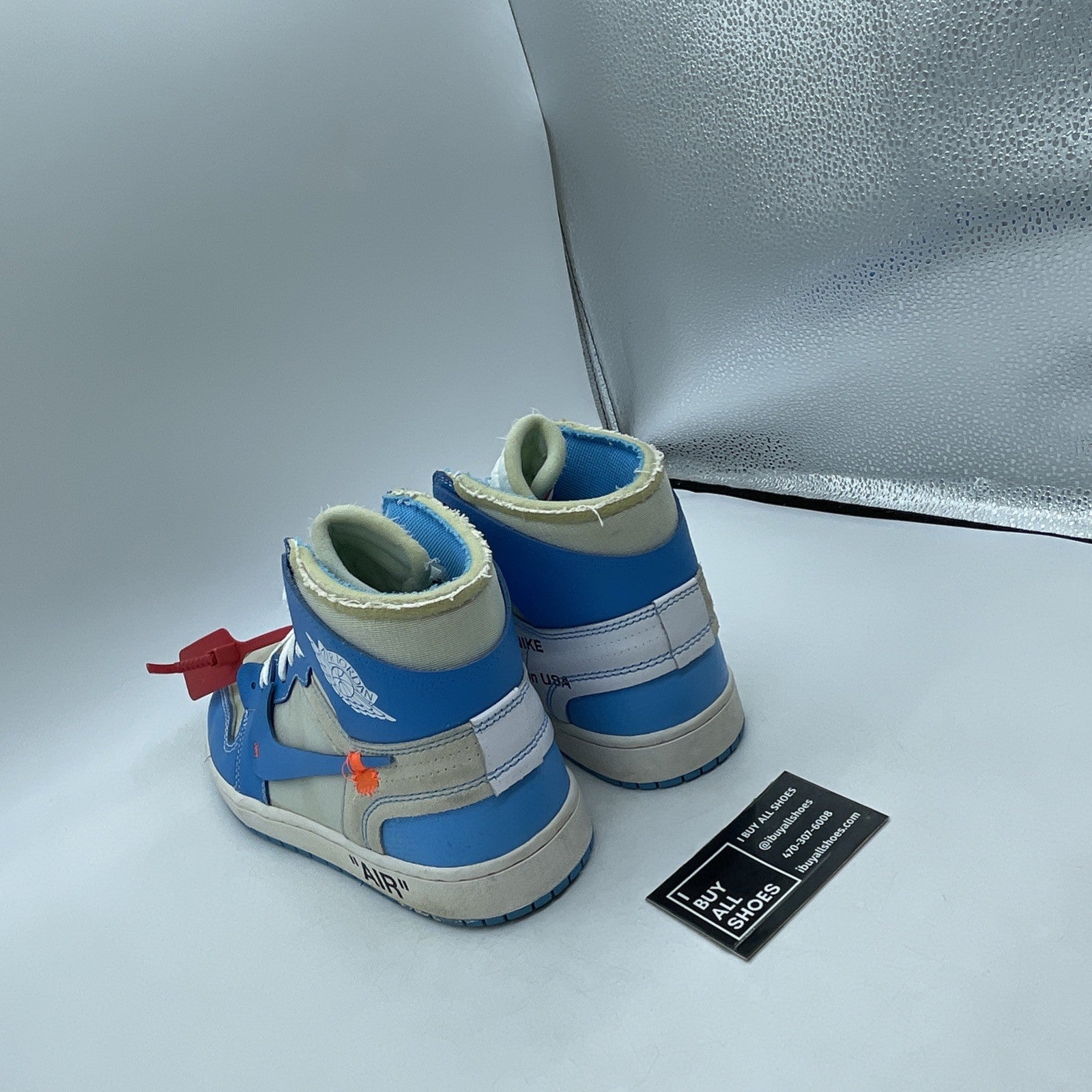 Size 9.5 - Air Jordan 1 Retro OG x Off-White High UNC (AQ0818-148)