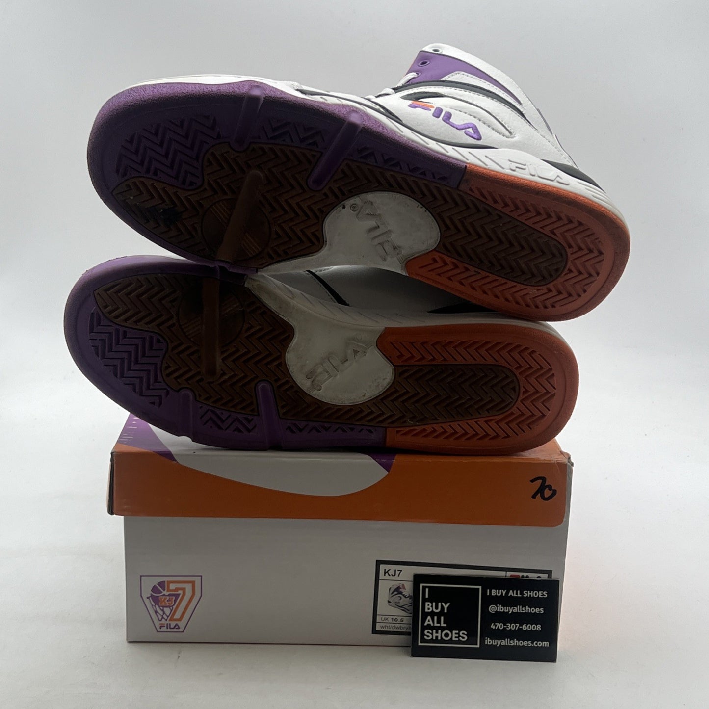 Size 11.5 - FILA- Kevin Johnson KJ7 - Men's - Orange (1VB0079-184)