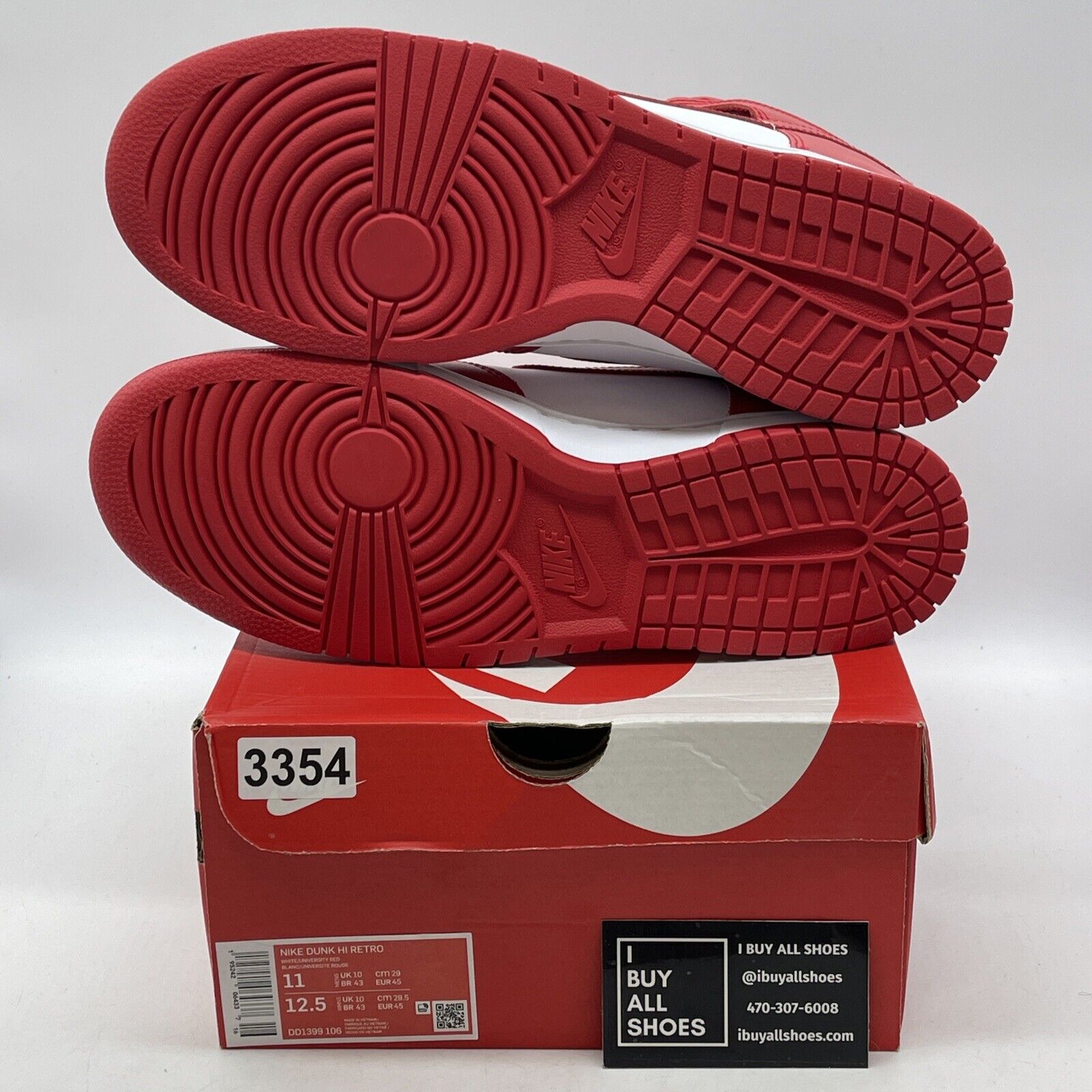 Size 11 - Nike Dunk High Championship Red White Leather (DD1399-106)