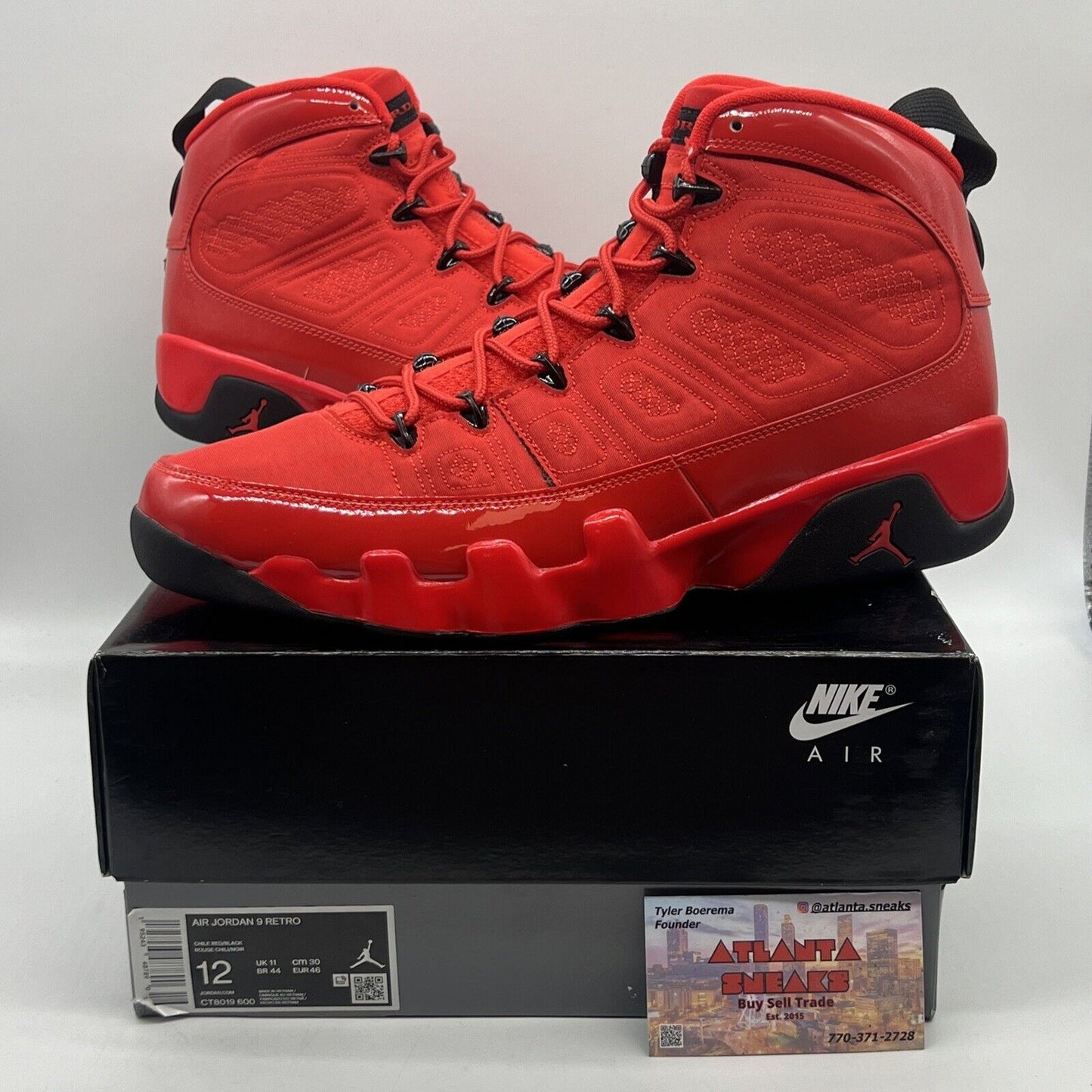 Size 12 - Jordan 9 Chile Red Brand New Og All