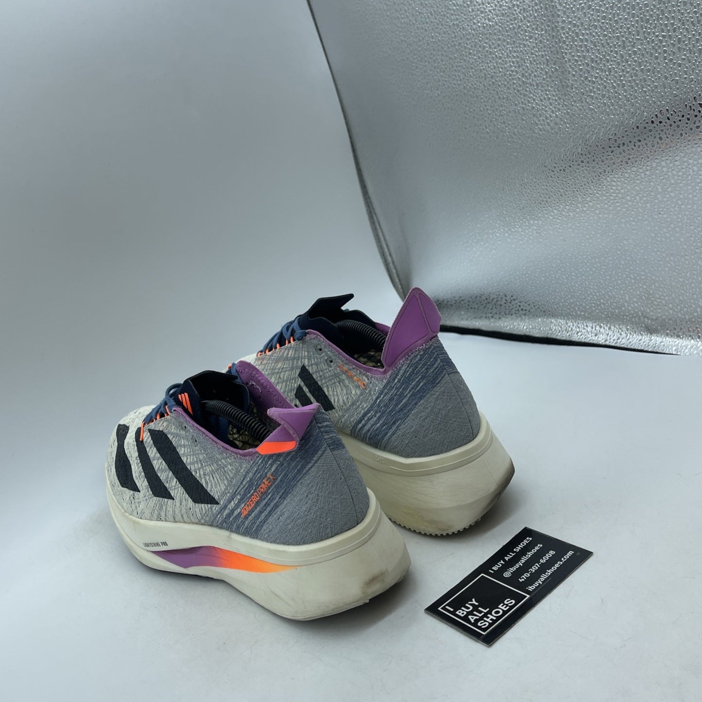 Size 11 - adidas Adizero Prime X Strung Off White Pulse Lilac (GX6675)