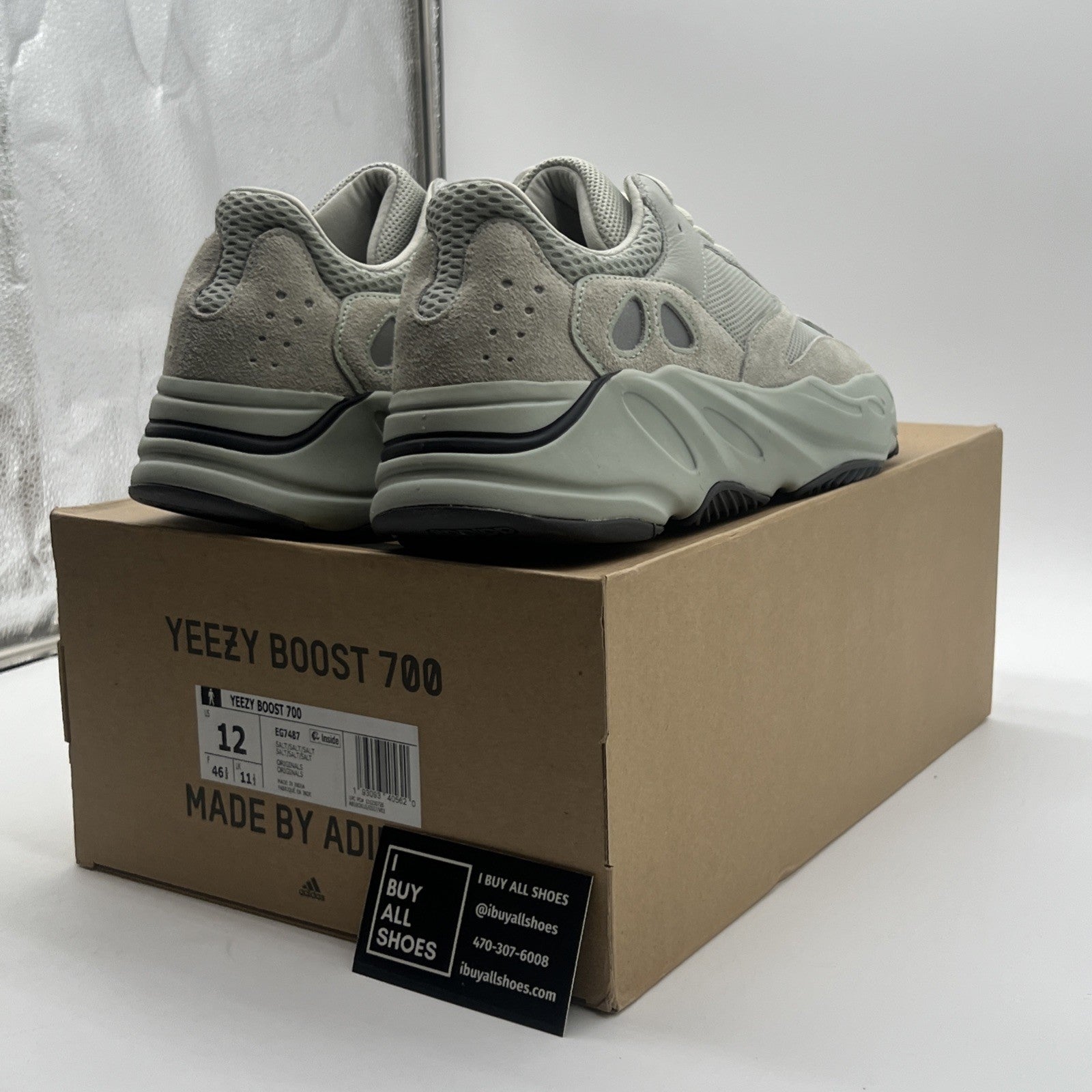 Size 12 - Adidas Yeezy Boost 700 Salt (EG7487)