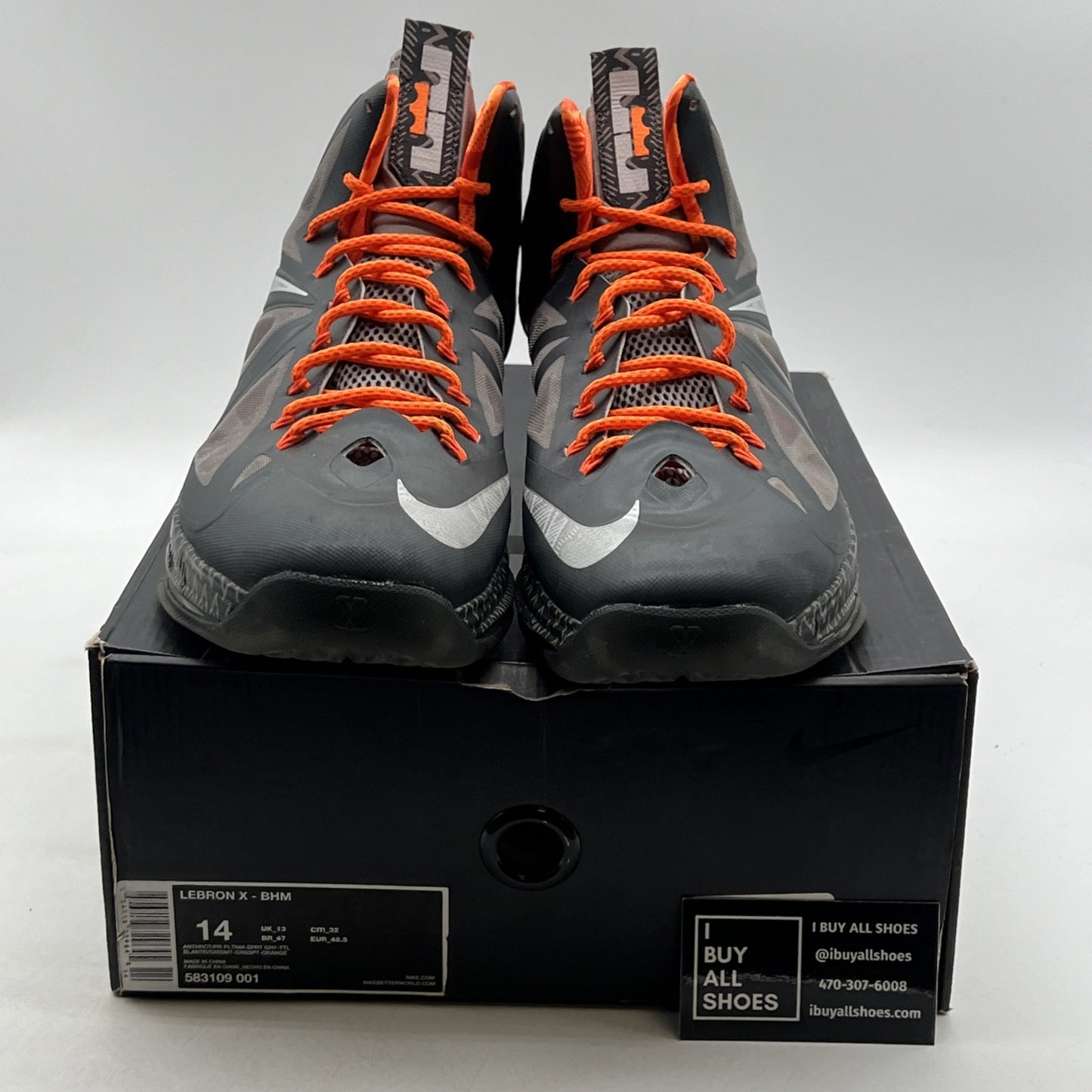 Size 14 - Nike LeBron 10 BHM - (583109-001)
