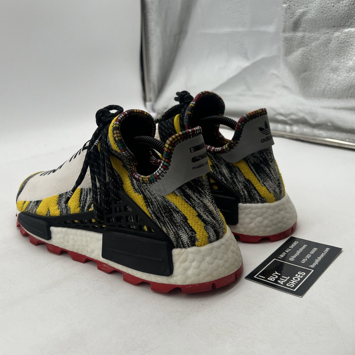Size 10 - adidas Pharrell x NMD Human Race Trail Solar Pack (BB9527)