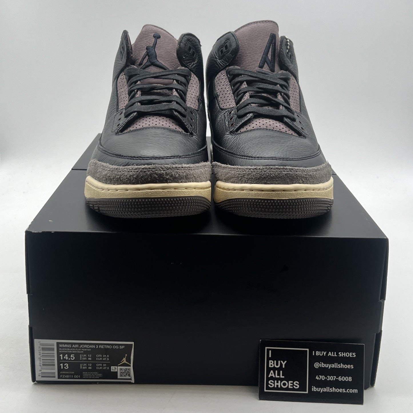 Size 14.5 - A Ma Maniére x Air Jordan 3 Retro While You Were Sleeping W