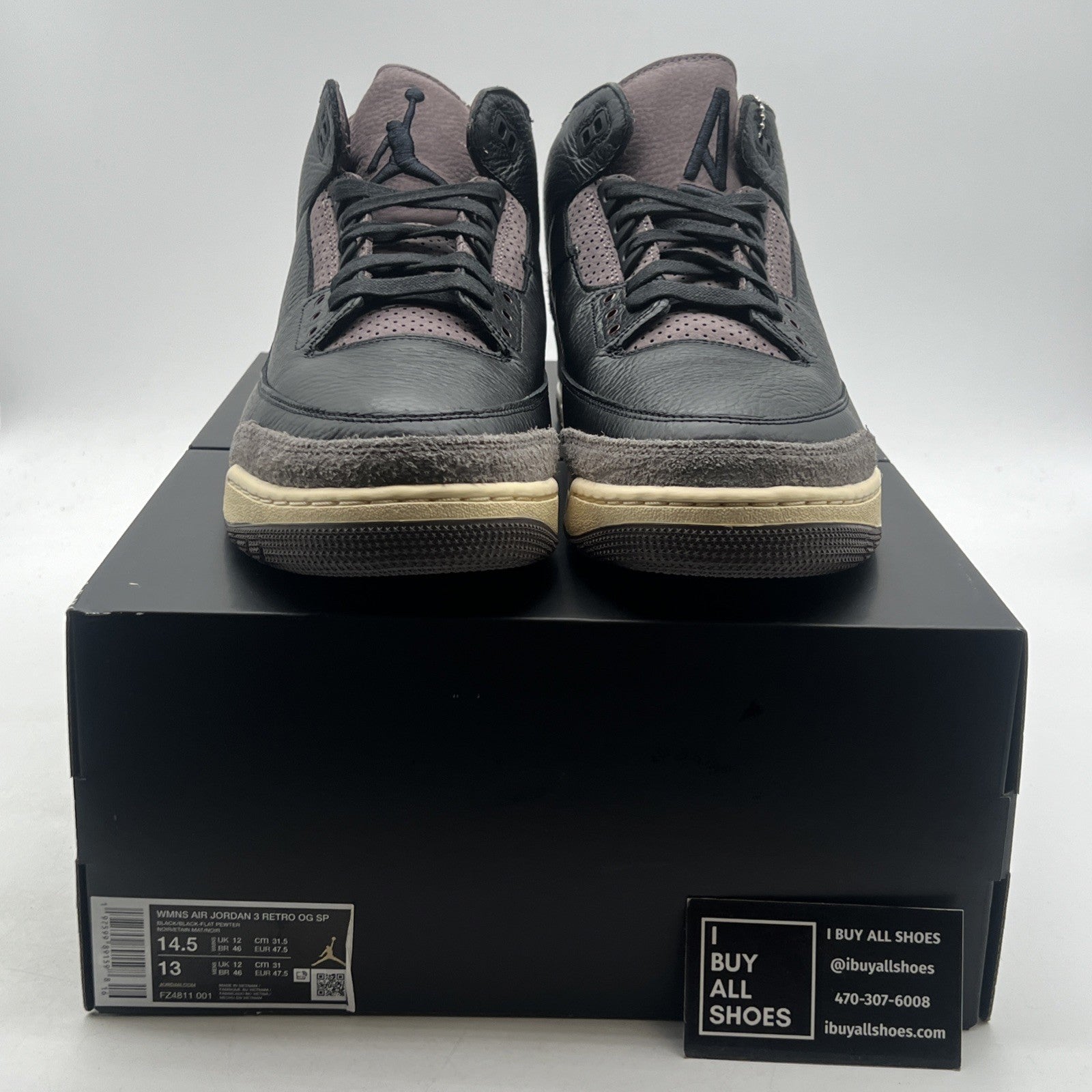 Size 14.5 - A Ma Maniére x Air Jordan 3 Retro While You Were Sleeping W