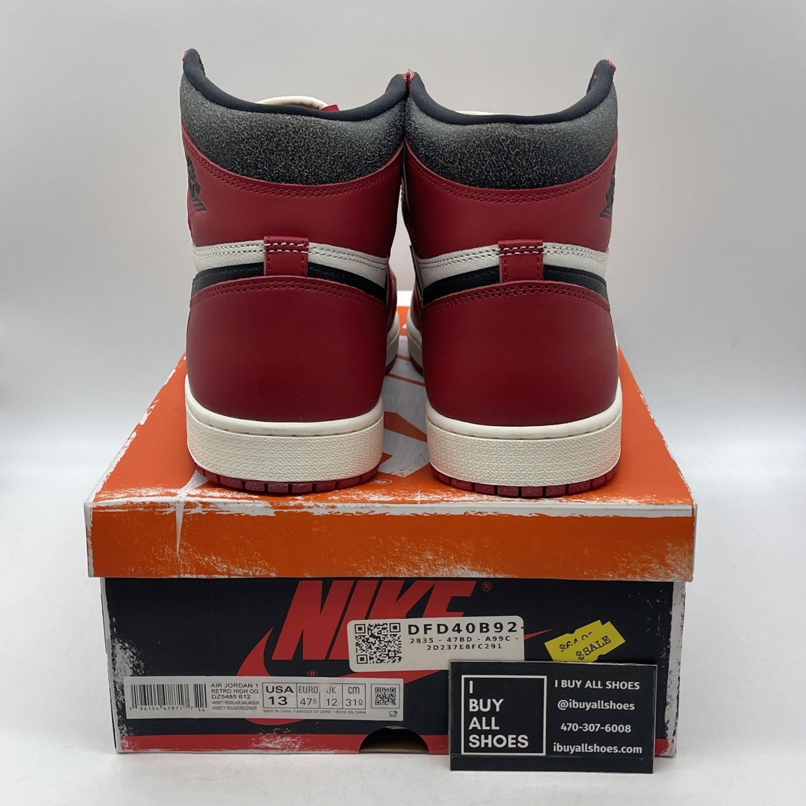 Size 13 - Air Jordan 1 Retro High OG Chicago Reimagined Lost & Found DZ5485-612