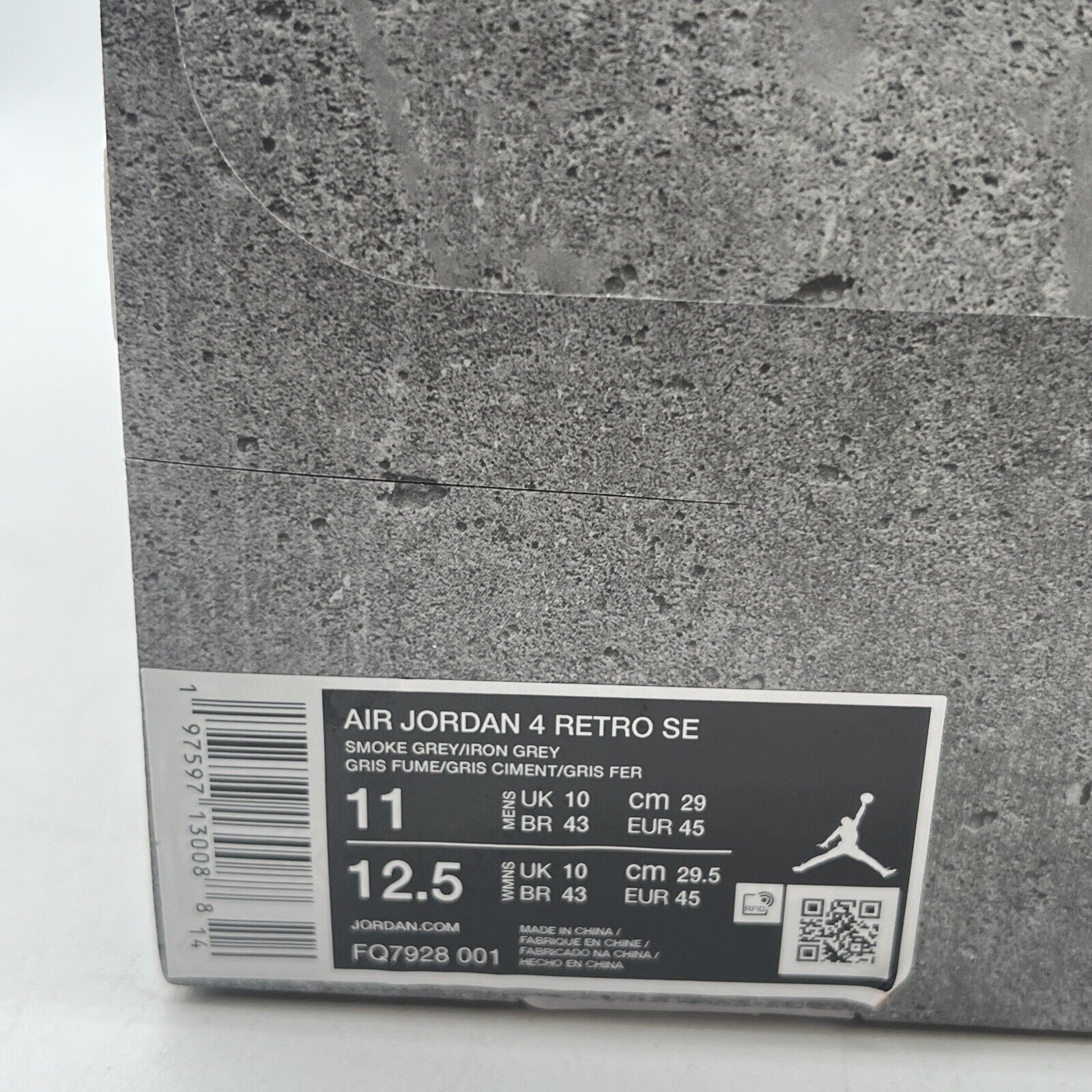 Size 11 - Air Jordan 4 Retro 2024 Paris Olympics Wet Cement (FQ7927-001)