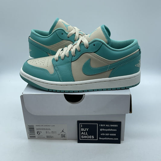 Size 6.5W - Nike Air Jordan 1 Low Washed Tropical Teal  Leather (DC0774-131)