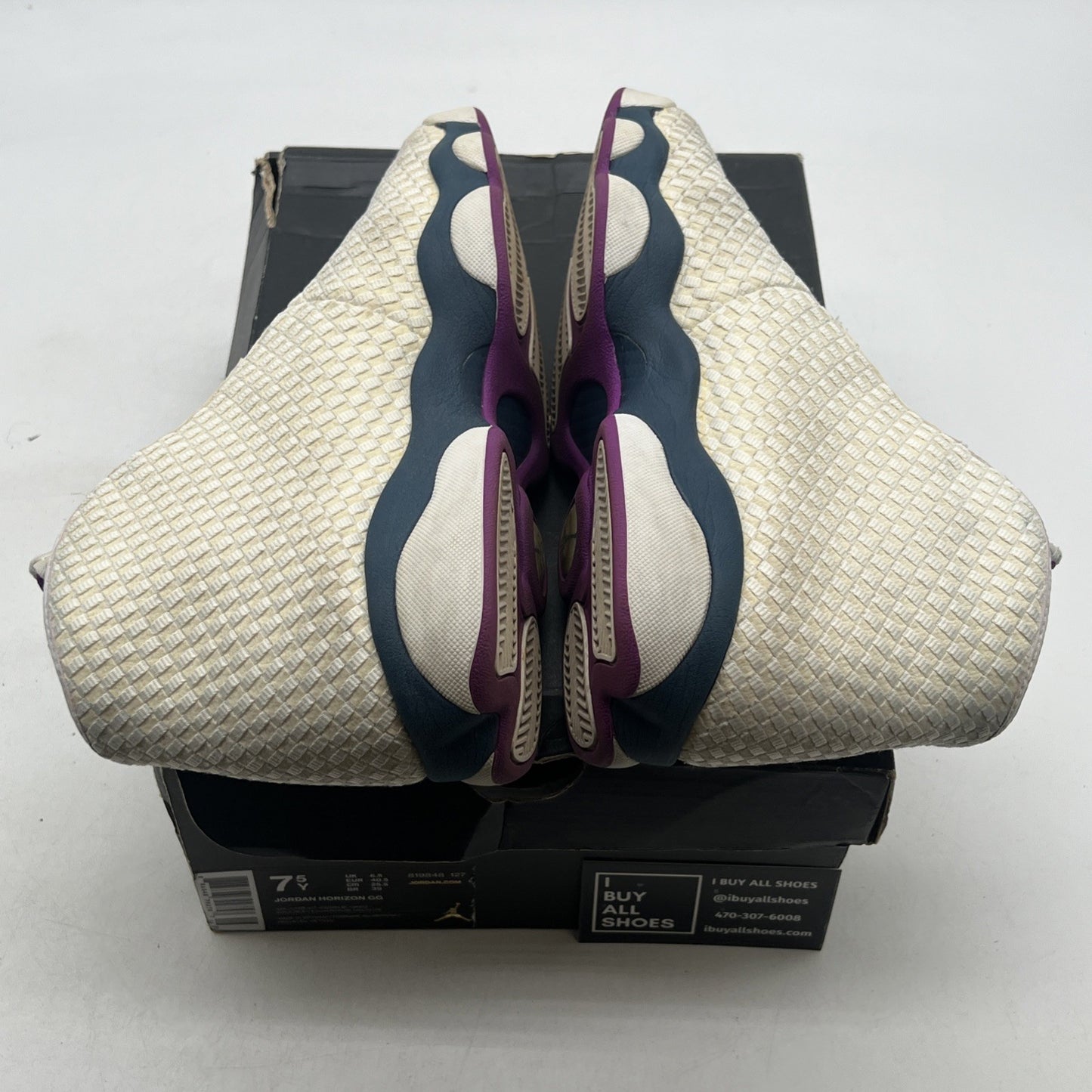 Size 7.5 - Air Jordan Horizon GG Sail/Hyper Youth Basketball Shoes (819848-127)