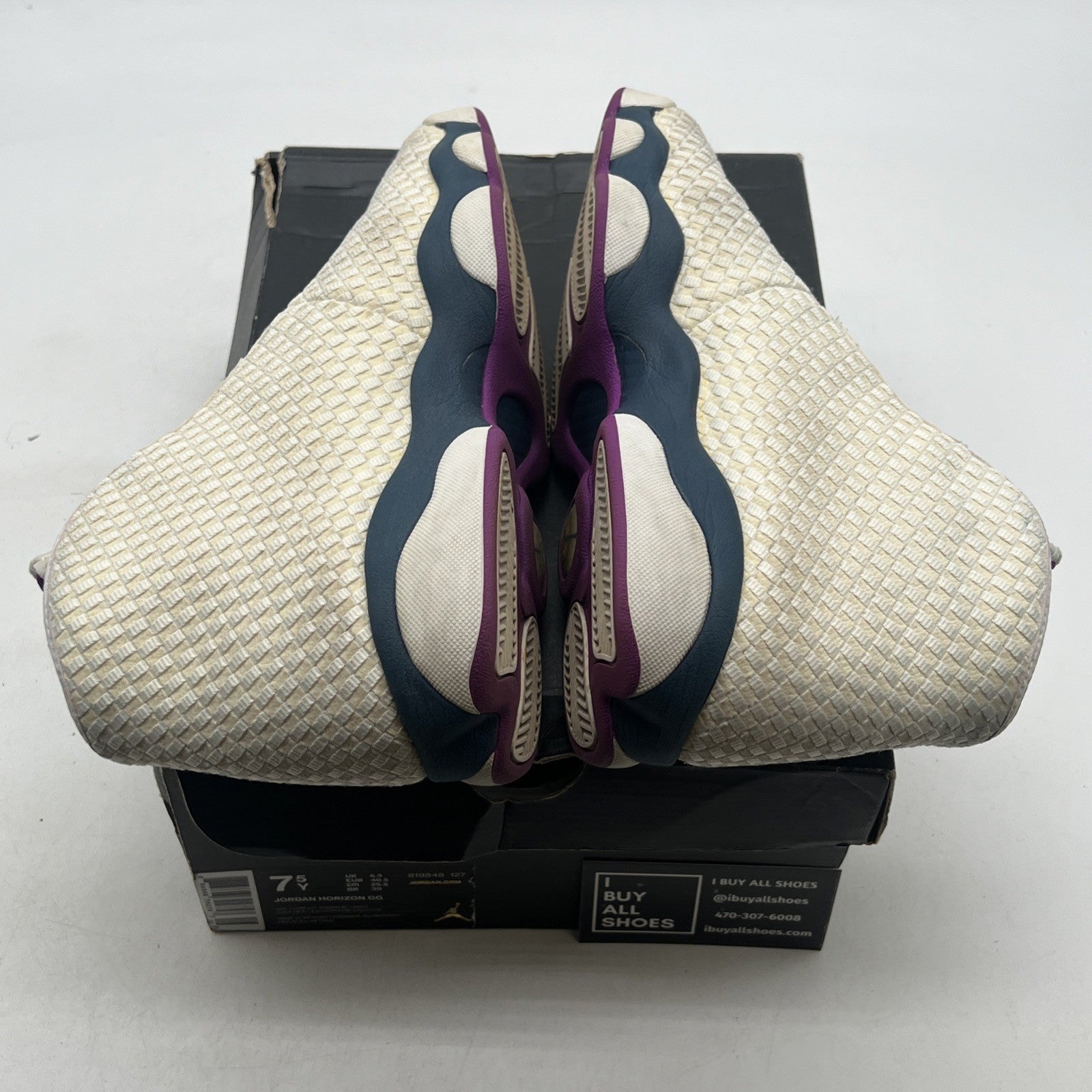 Size 7.5 - Air Jordan Horizon GG Sail/Hyper Youth Basketball Shoes (819848-127)