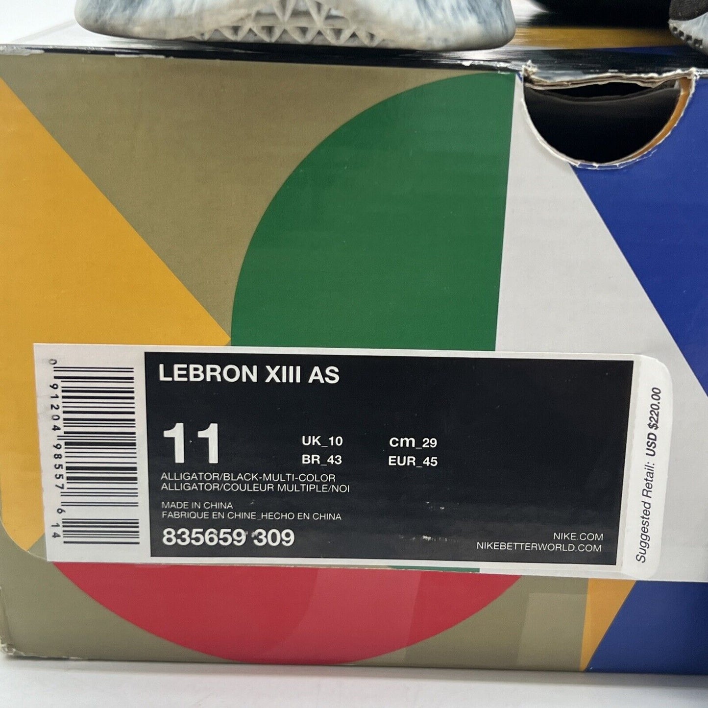 Size 11 - Nike LeBron 13 All Star - Northern Lights (835659-309)