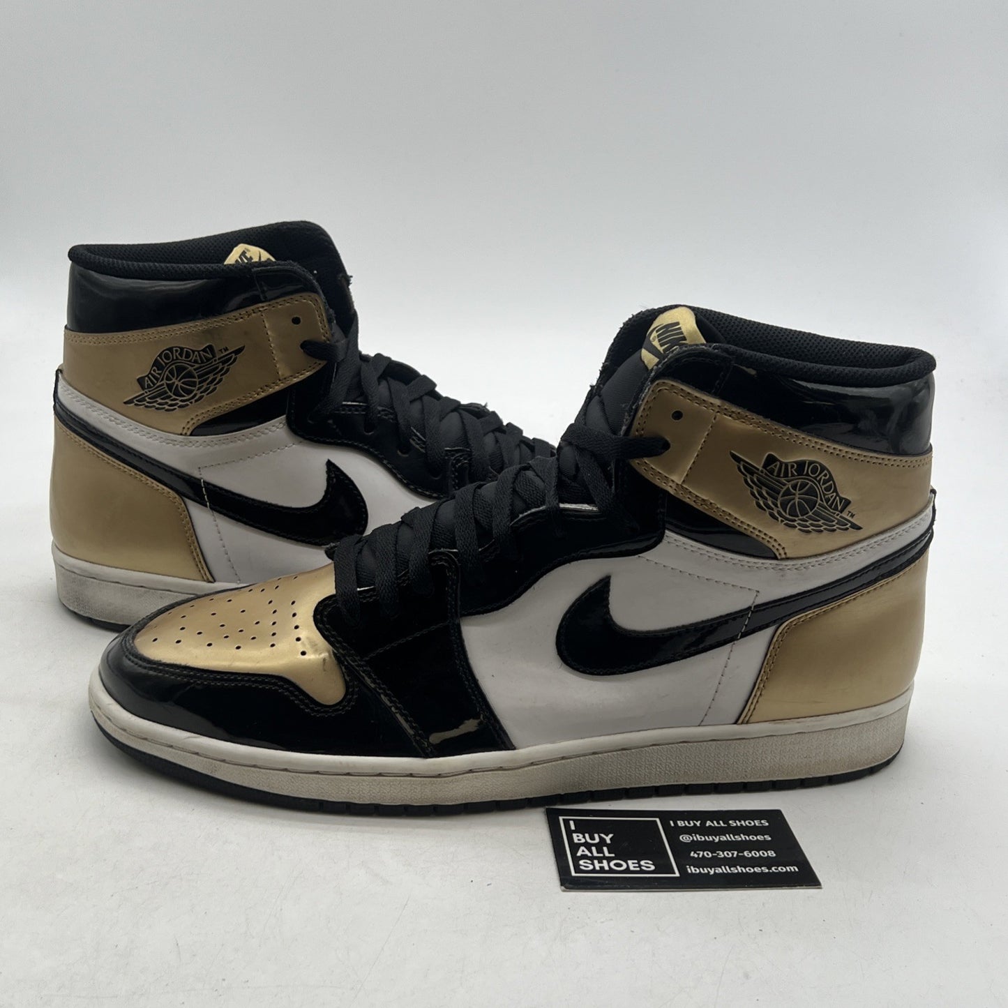 Size 14 - Air Jordan 1 Retro OG NRG High Gold Toe (861428-007)