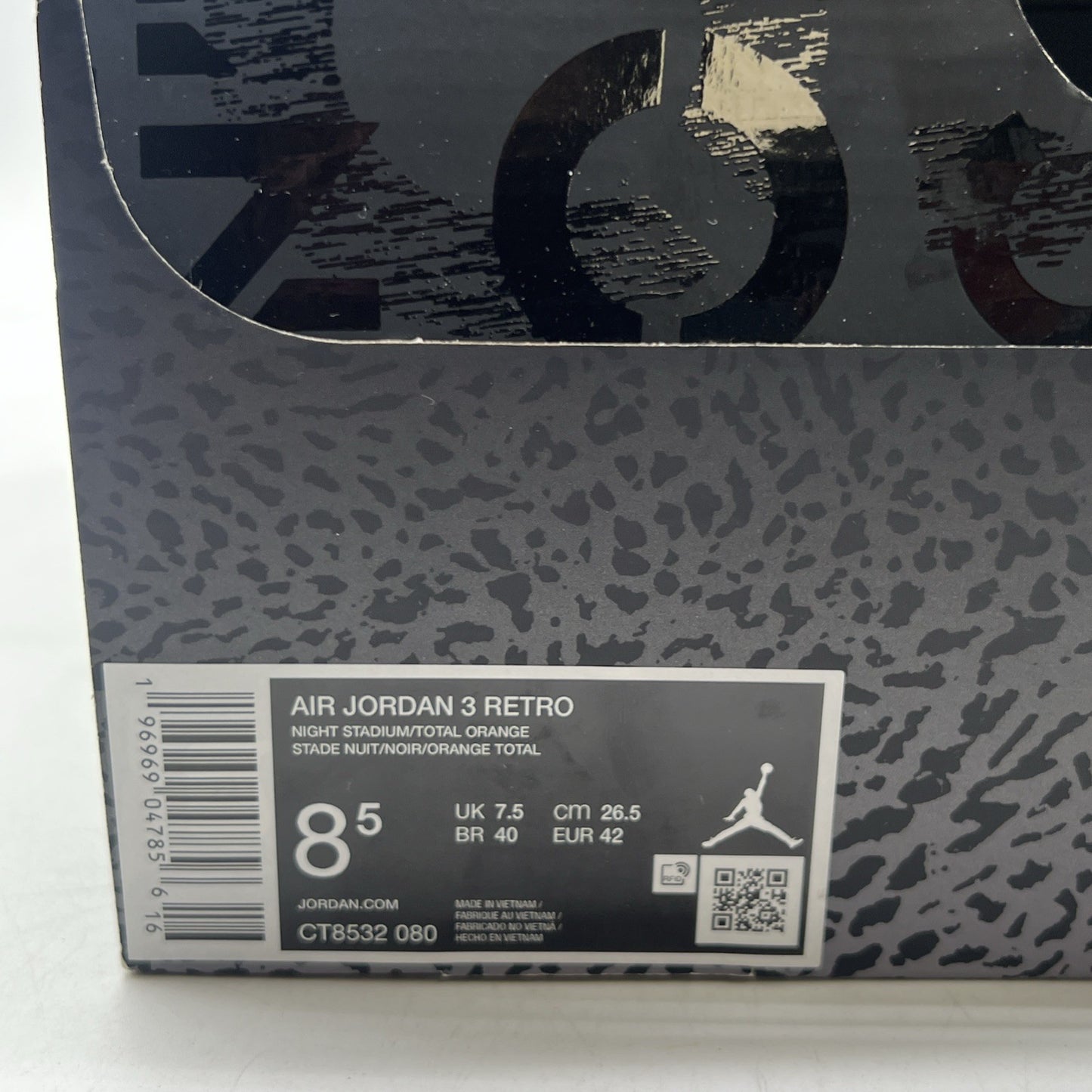 Size 8.5 - Air Jordan 3 Retro 2023 Mid Fear (CT8532-080)