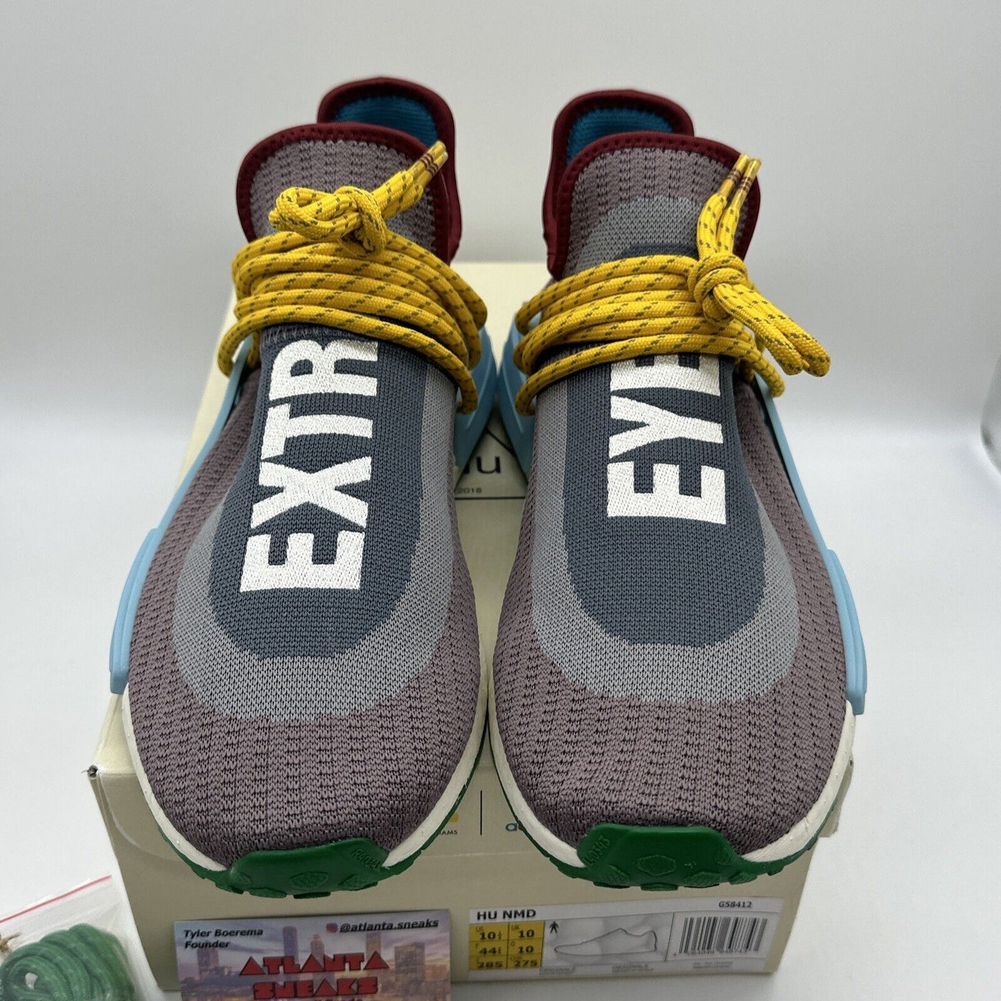 Size 10.5 - adidas NMD Human Race x Pharrell Extra Eye - Legacy Purple 2020